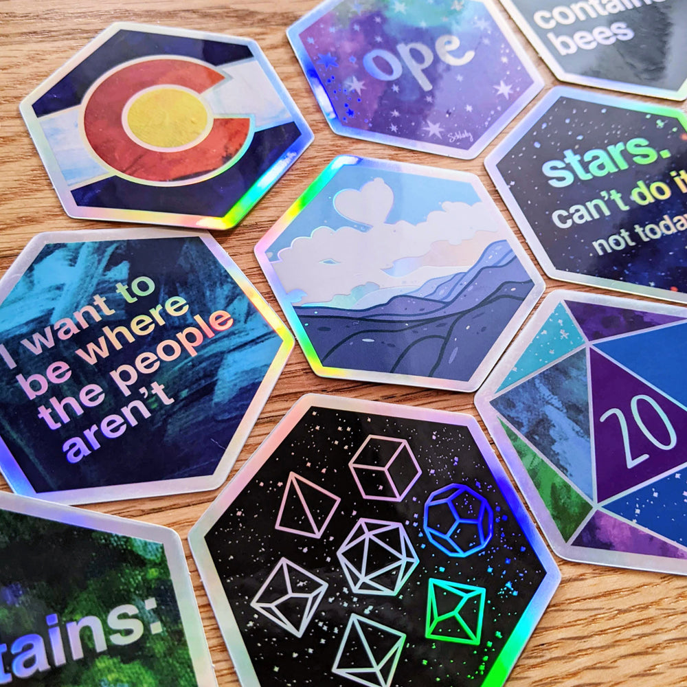 Holographic Hexagons etc.