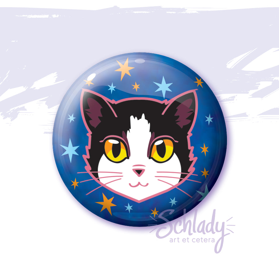 Tuxedo Cat - Gold Eyes - Magnet