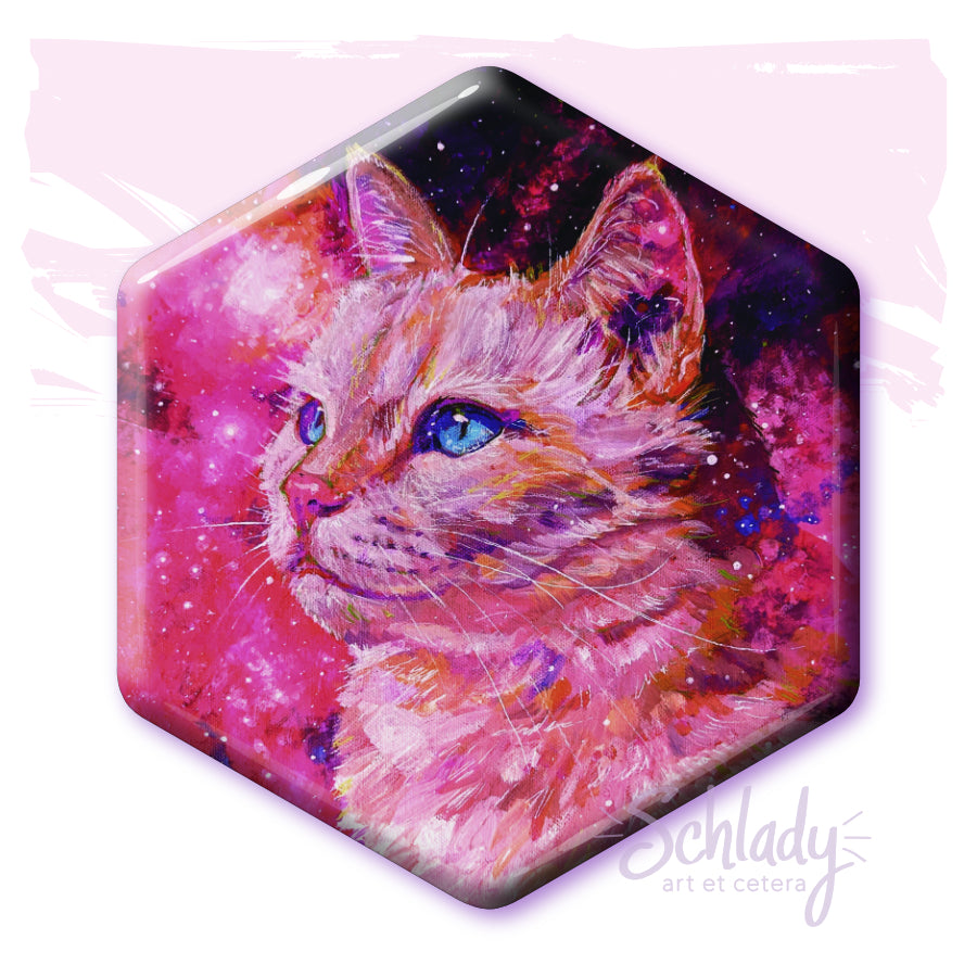 Magenta Wonder - Hexagon Magnet