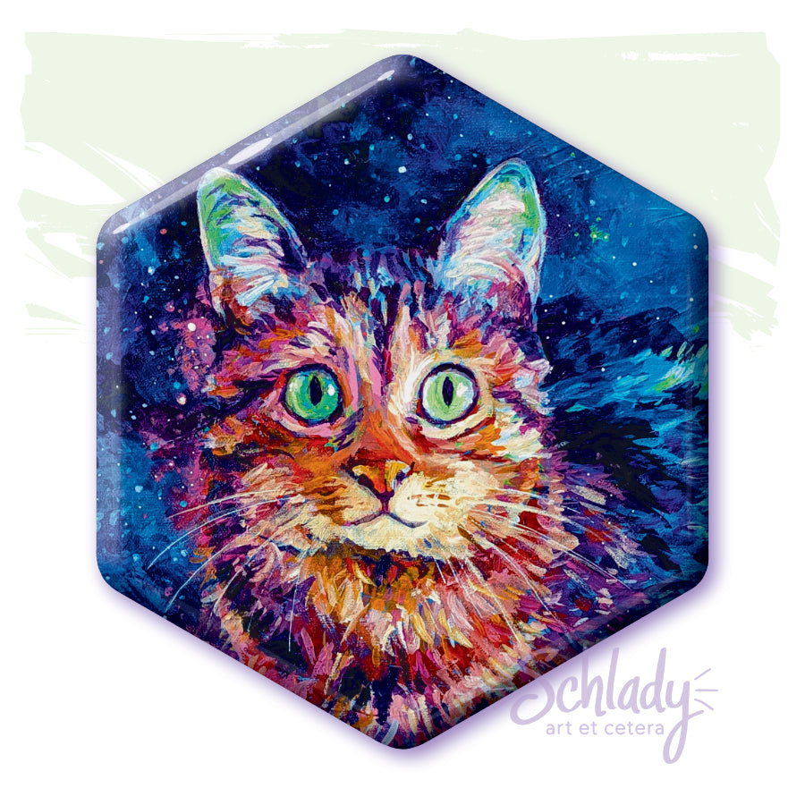 Miss Ma'am In Space - Hexagon Magnet