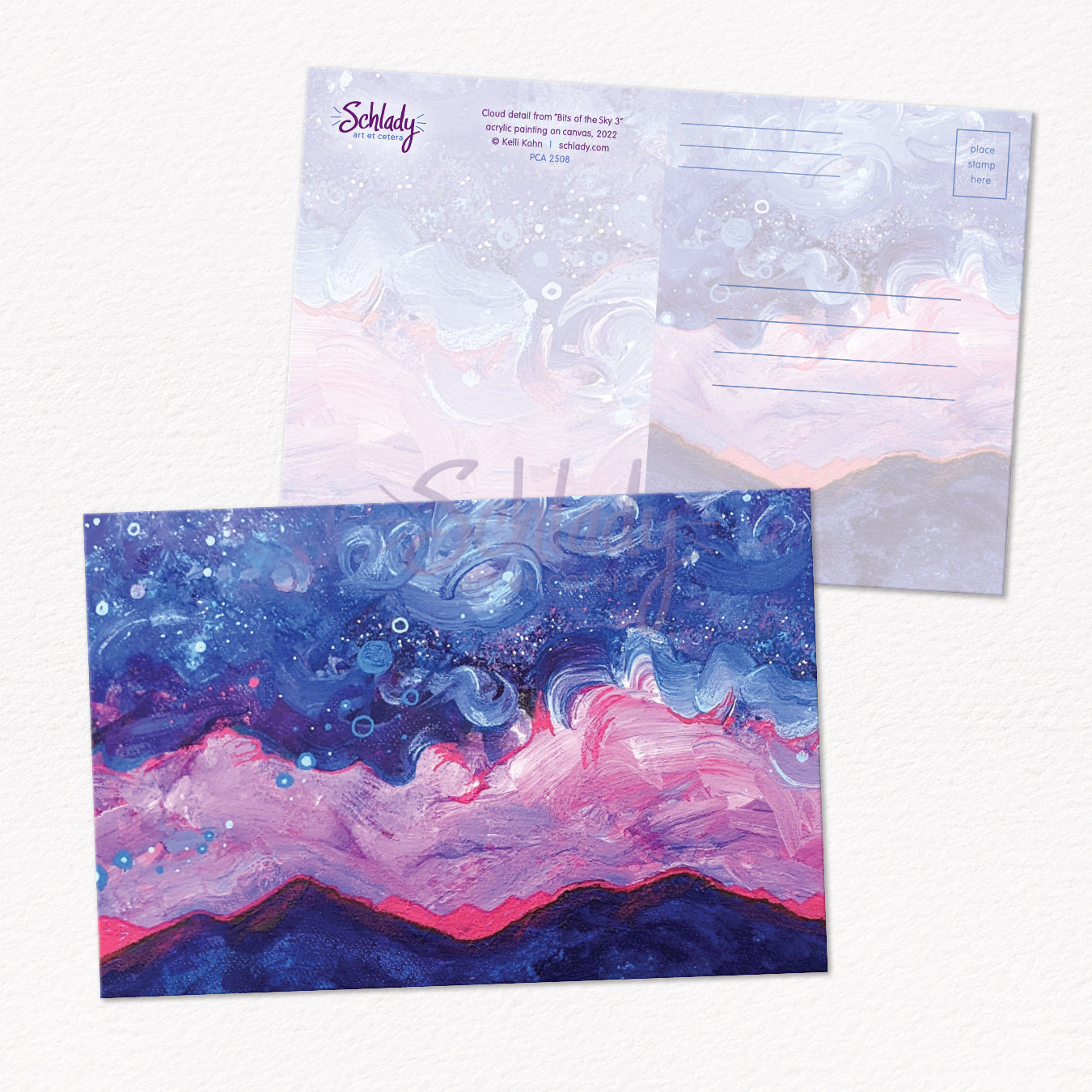 Cloud Detail from Bits of the Sky 3 - Postcard