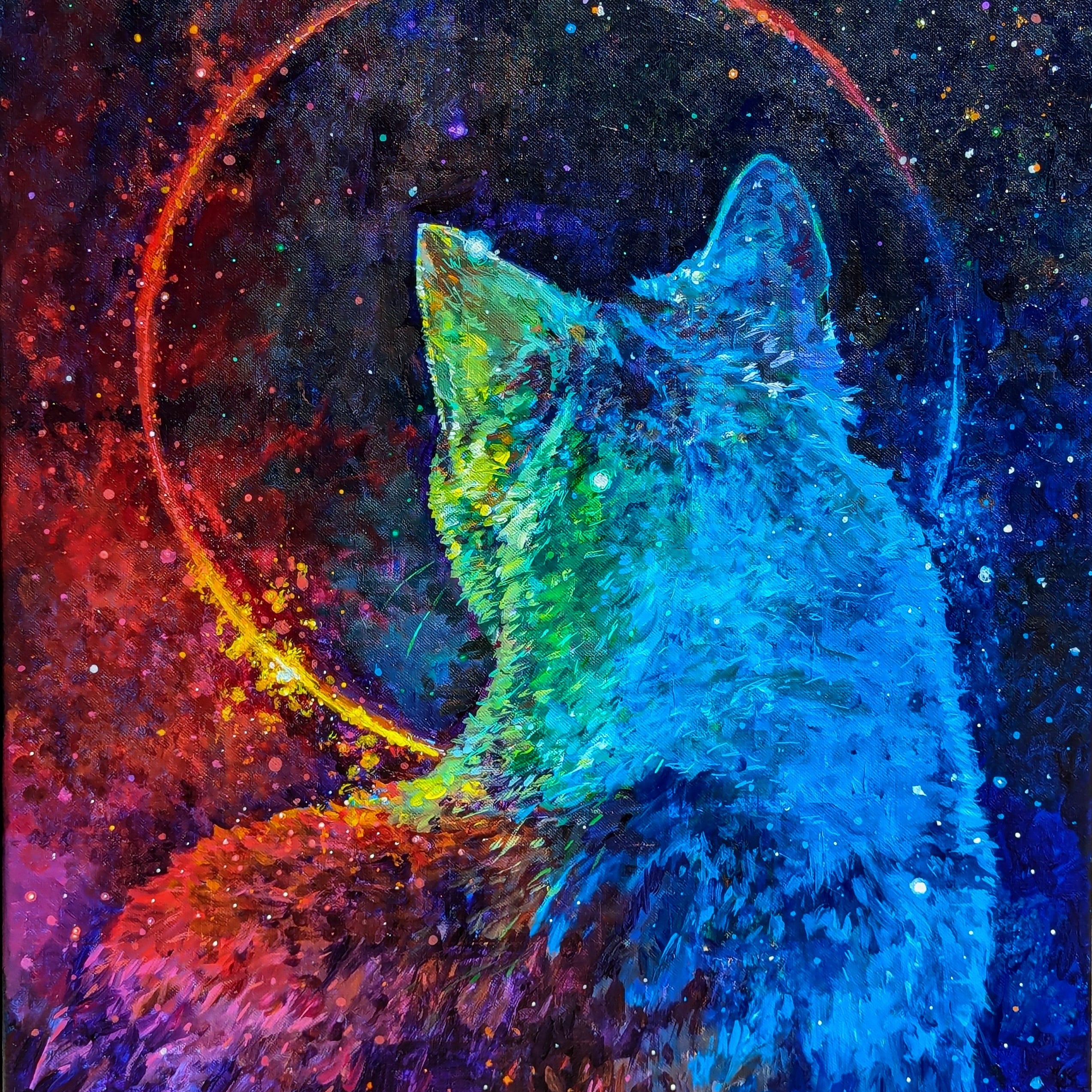 Look Beyond The Orbit - Original Painting 22 x 28