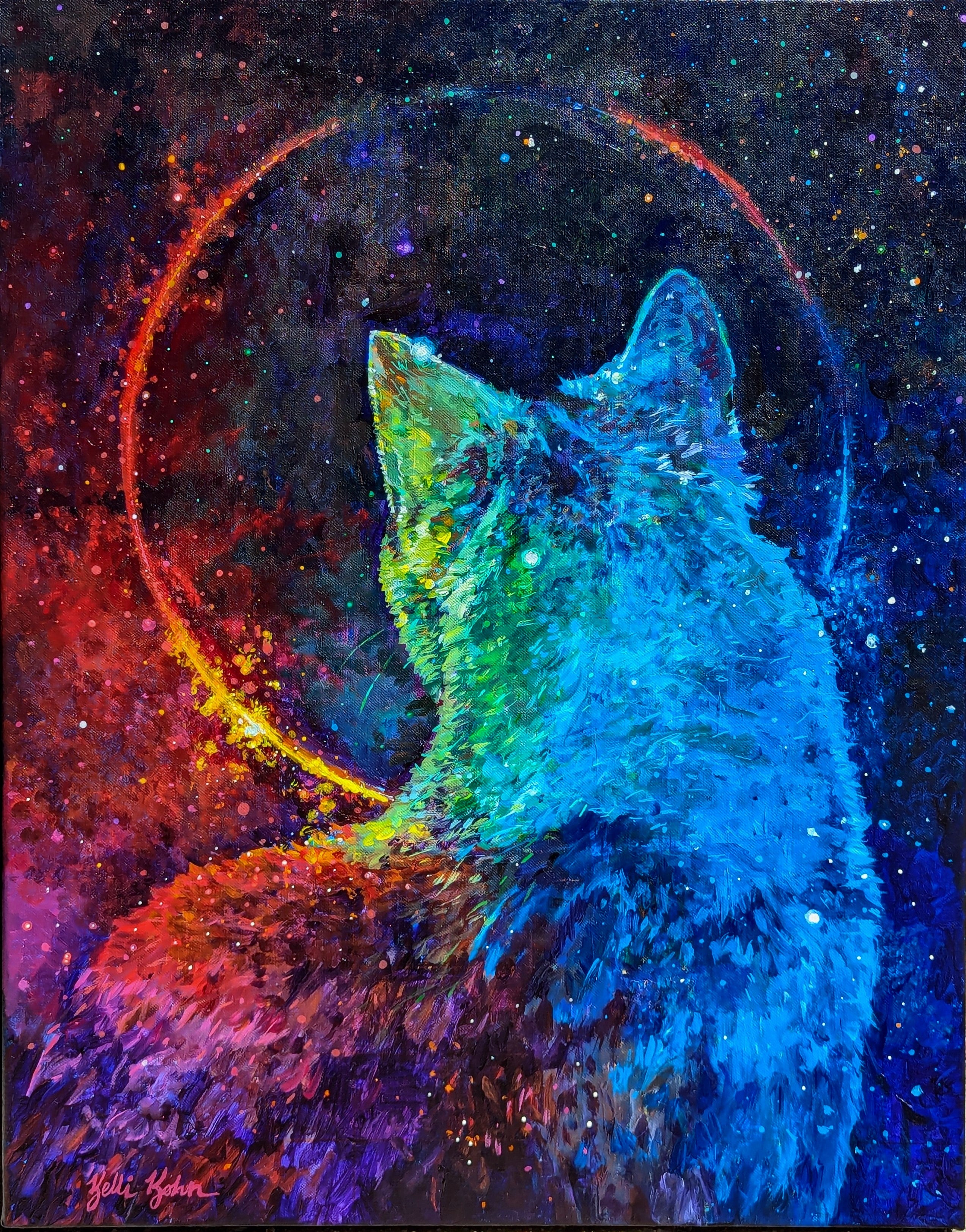 Look Beyond The Orbit - Original Painting 22 x 28