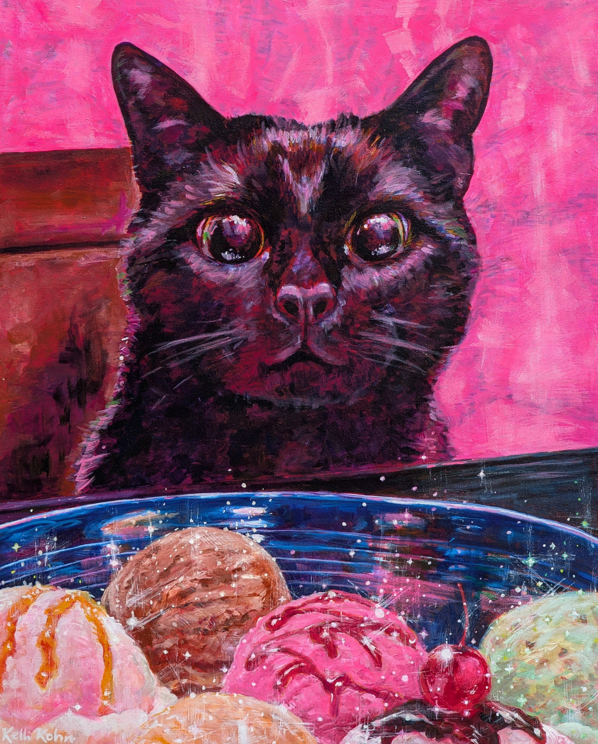 Ice Cream Eyes - Original Painting 24 x 30