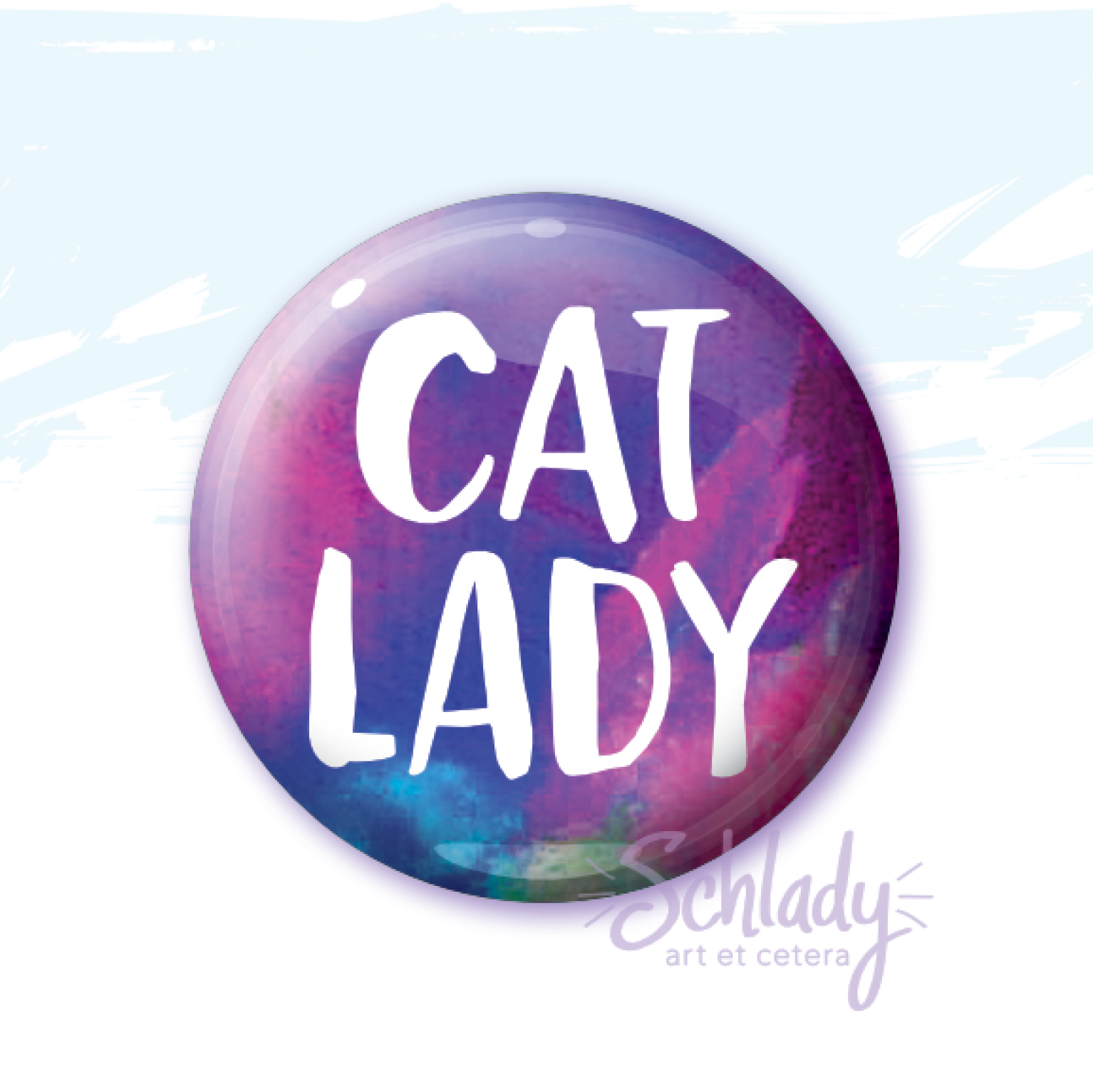 Cat Lady - Button Pin