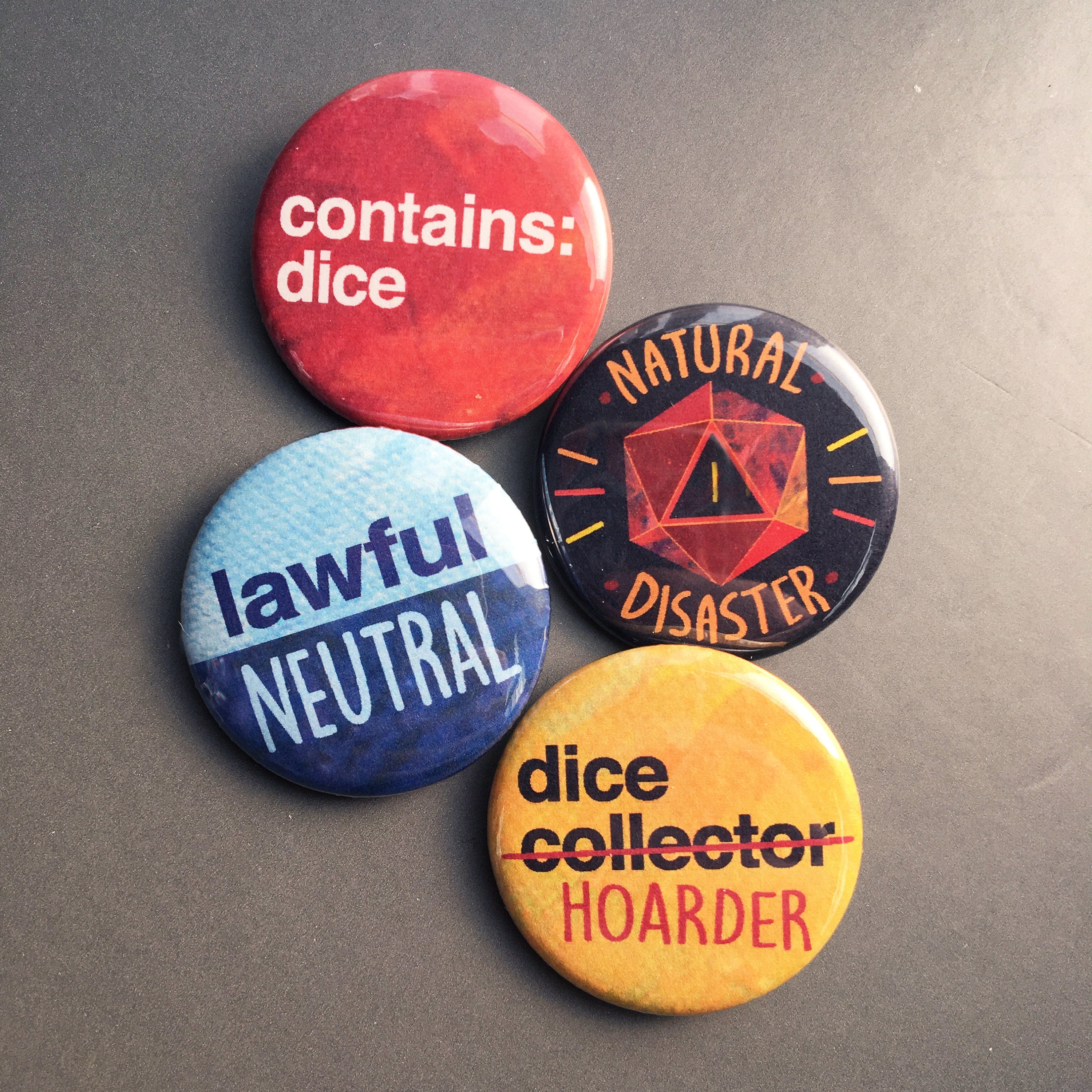 Dice Hoarder - Button Pin