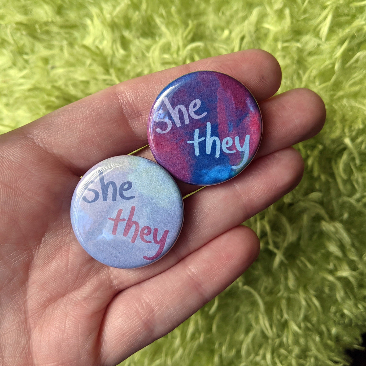 She They - Button Pin – Schlady