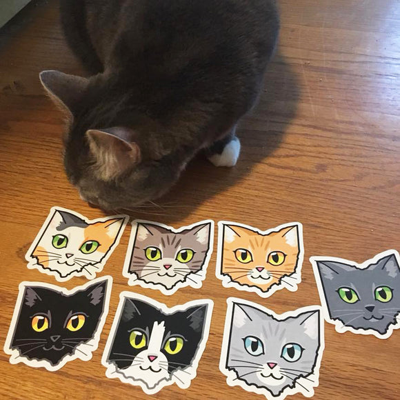 Ohio Cat Stickers
