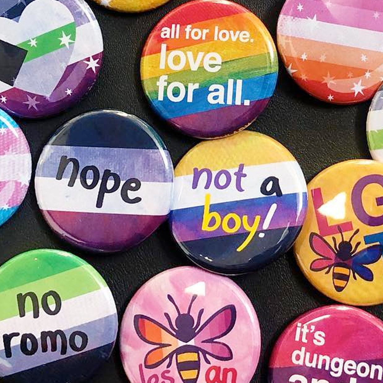 Animal Rescue LGBTQ Pride BLM Feminist good 2022 Campaign Protest Pins Pinback Buttons Badges Flair Bulk Prices 1.5 Inch Size