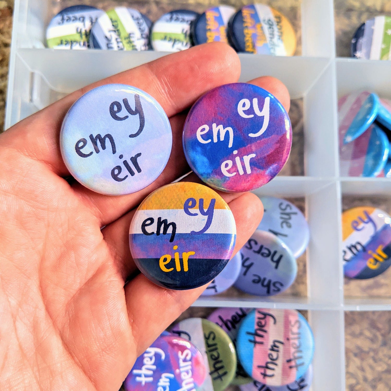 Pronoun Button Pins