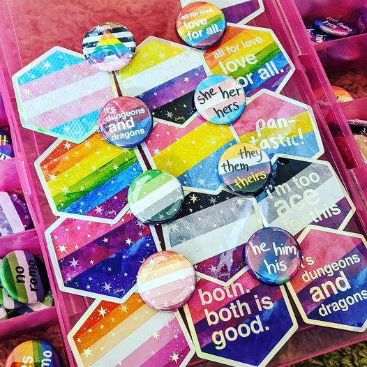 Pride Buttons & Stickers