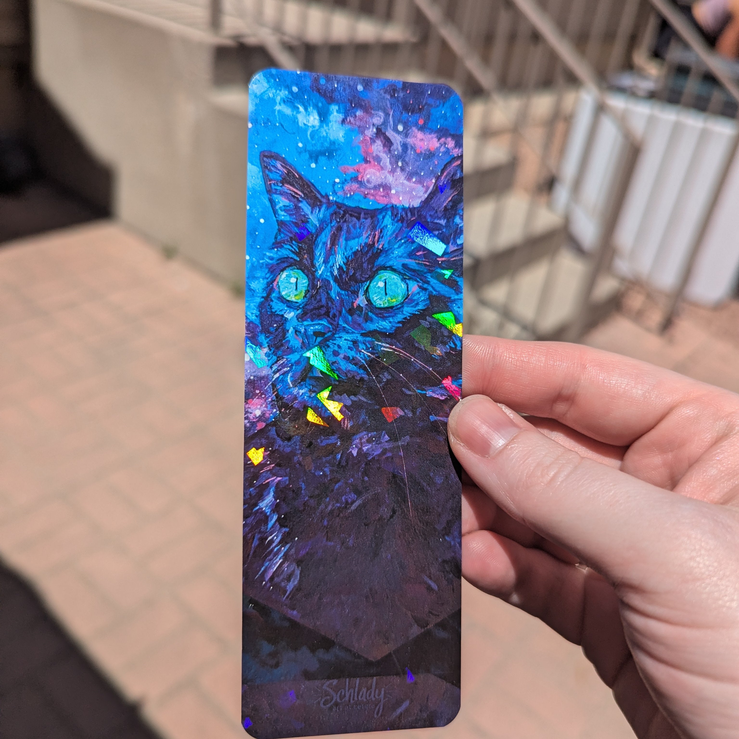Wow Star Clouds - Cat Bookmark