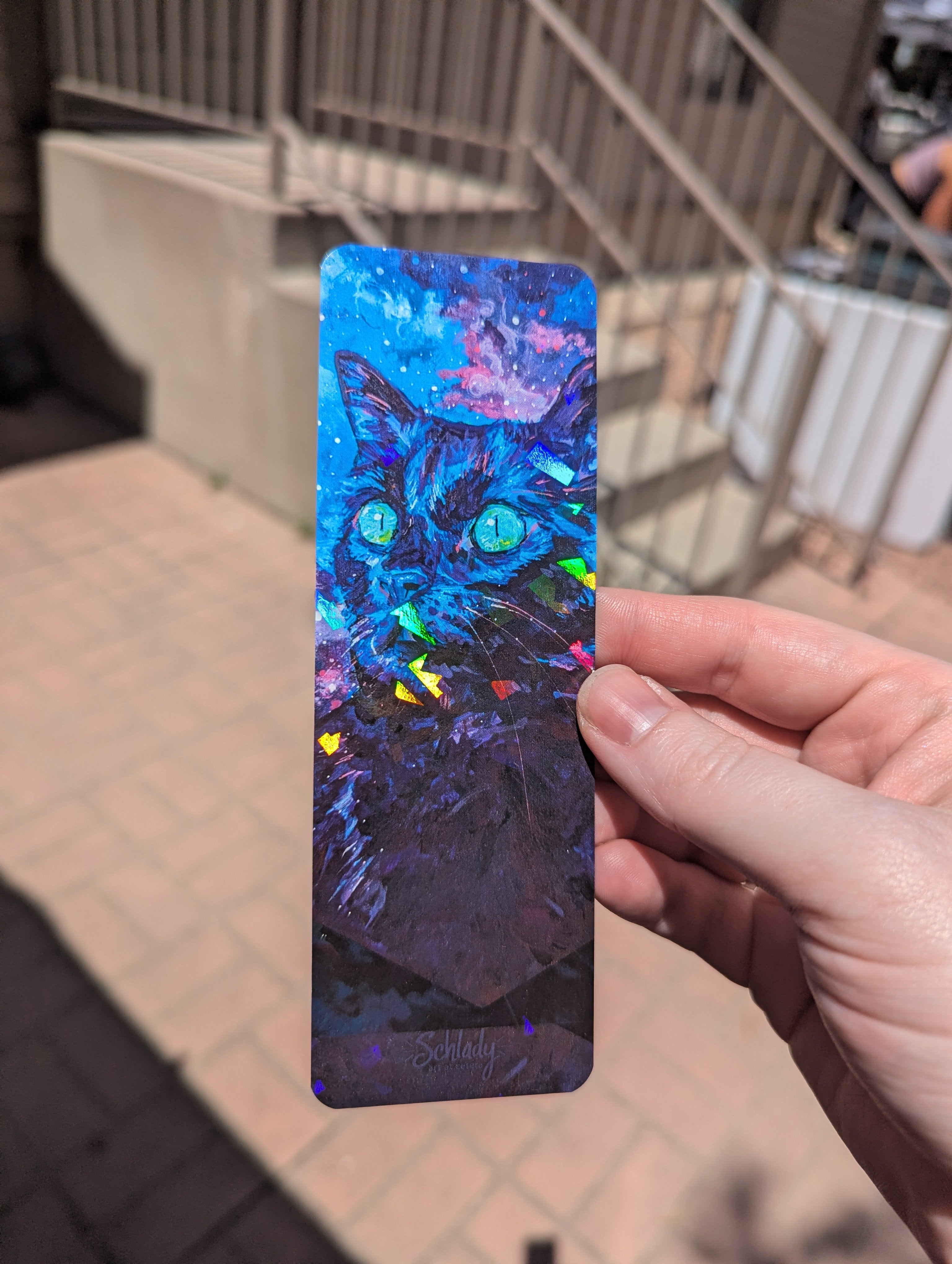 Wow Star Clouds - Cat Bookmark