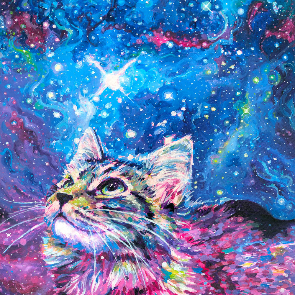 Wild Blue Galaxy - 11x17 Art Print