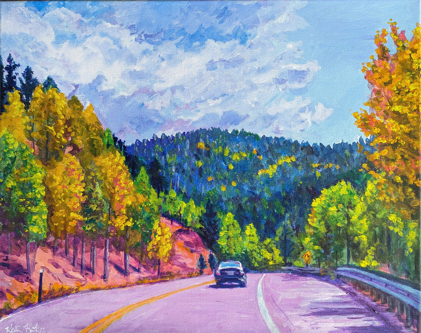 67 Aspens - Original Painting 20 x 16