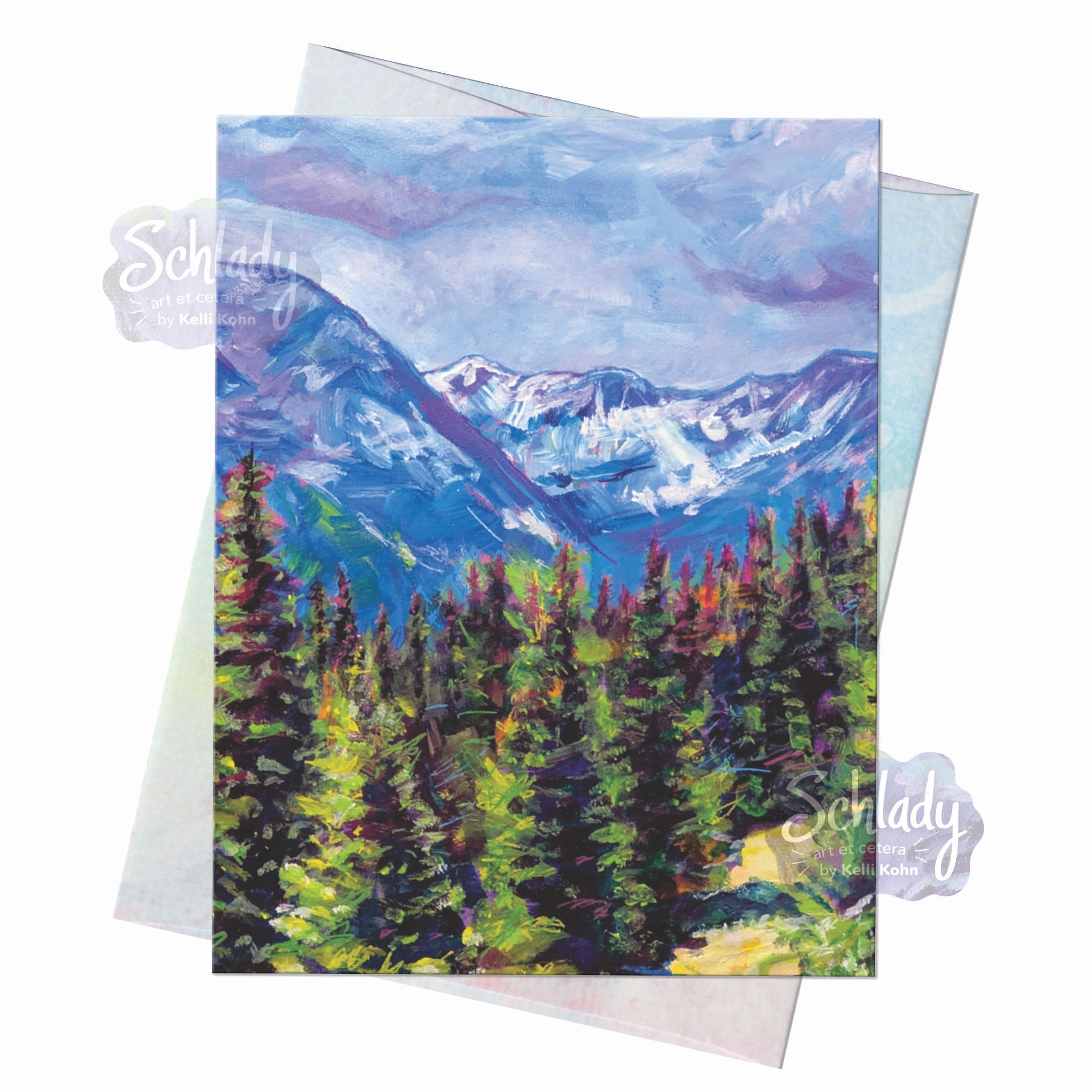 Summer Rolling Through - Blank Mountain Card