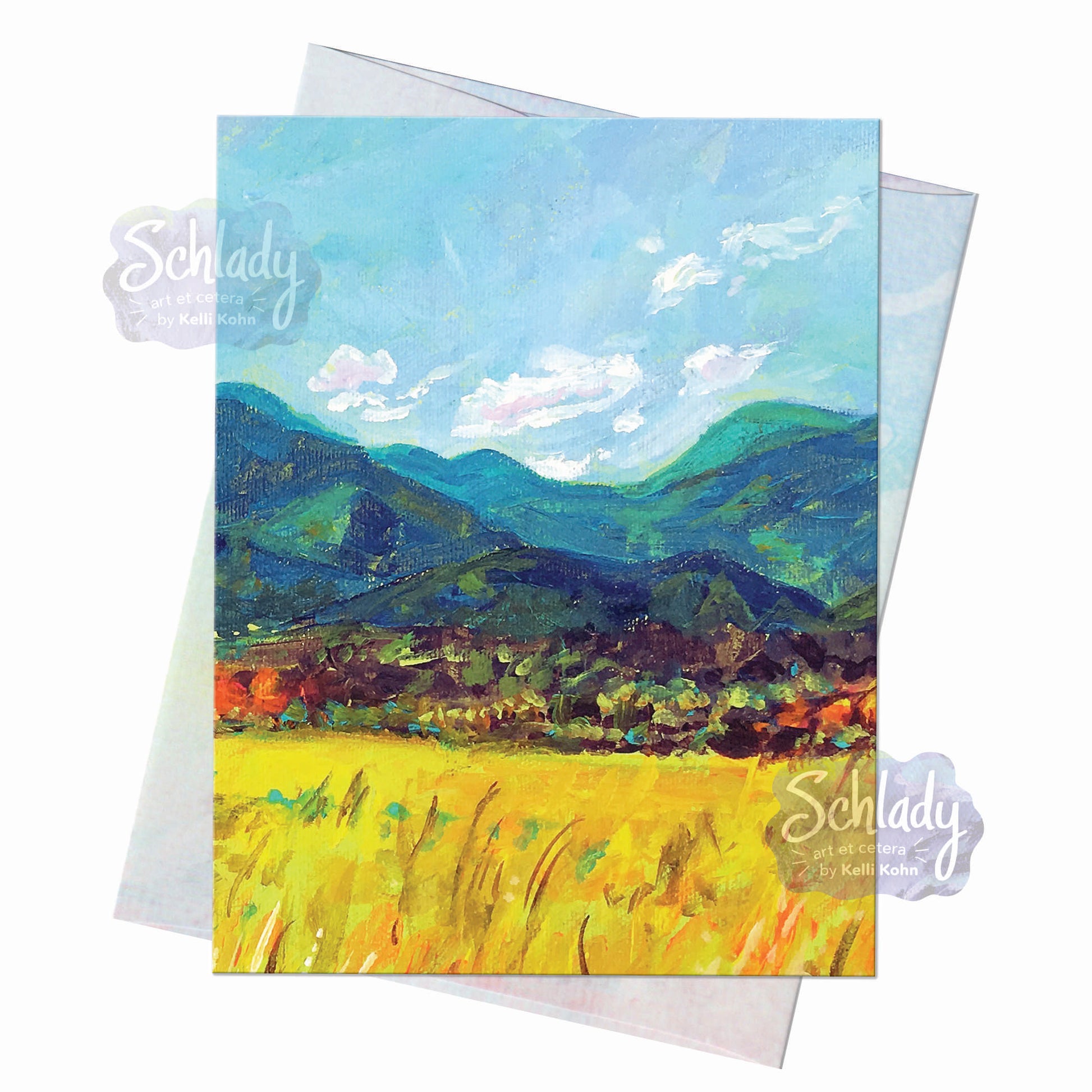 Open Space - Blank Mountain Card