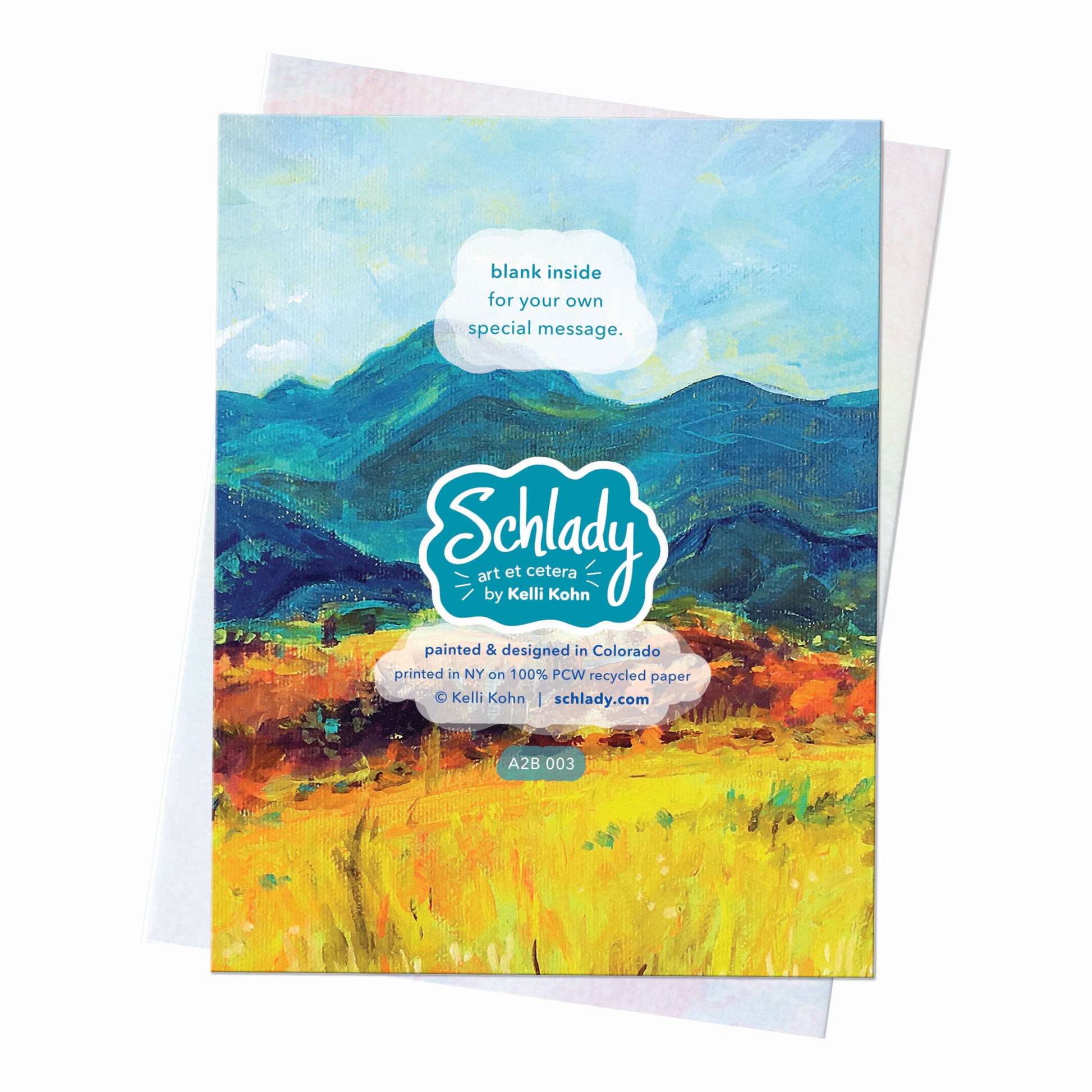 Open Space - Blank Mountain Card