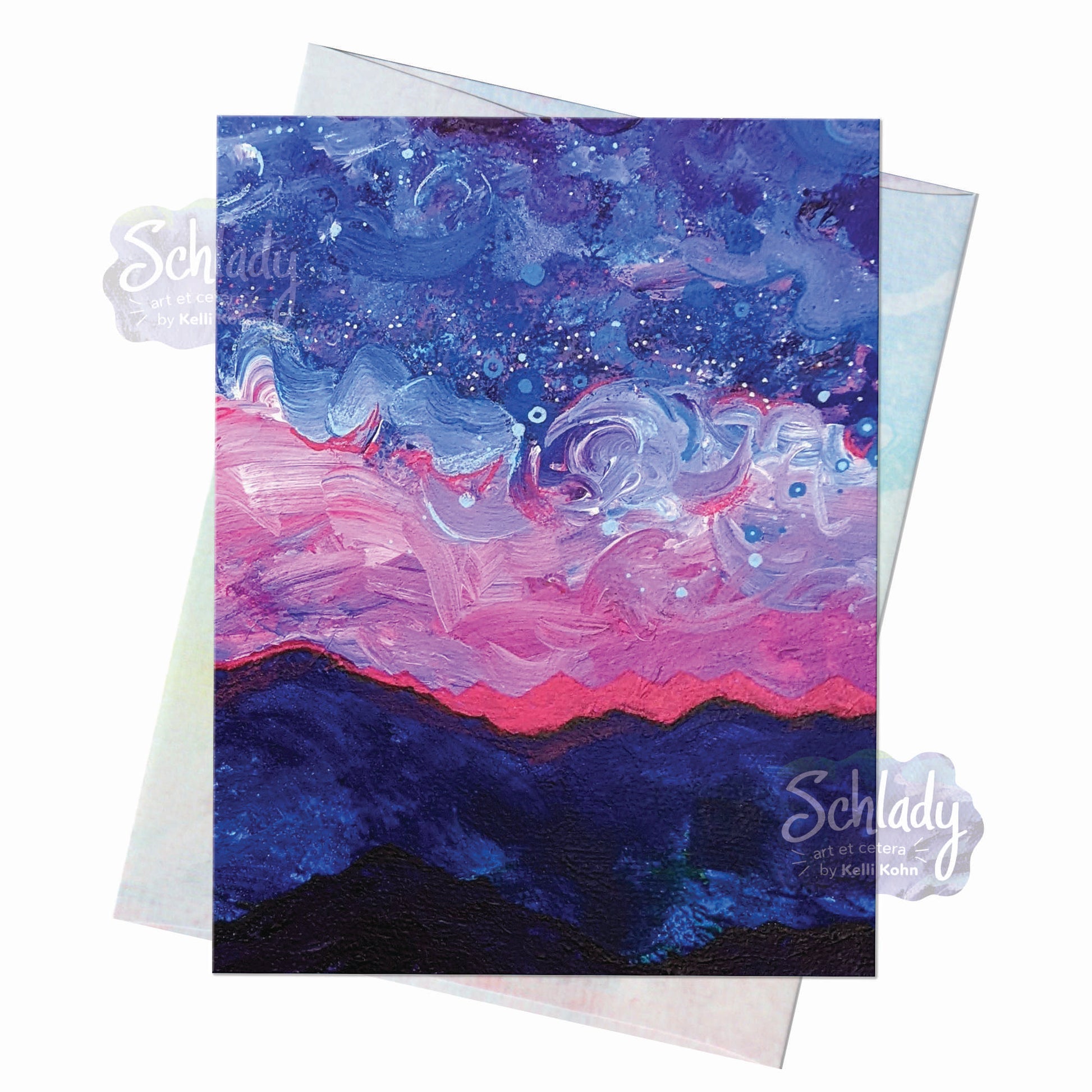 Bits of the Sky 3 - Blank Mountain Card