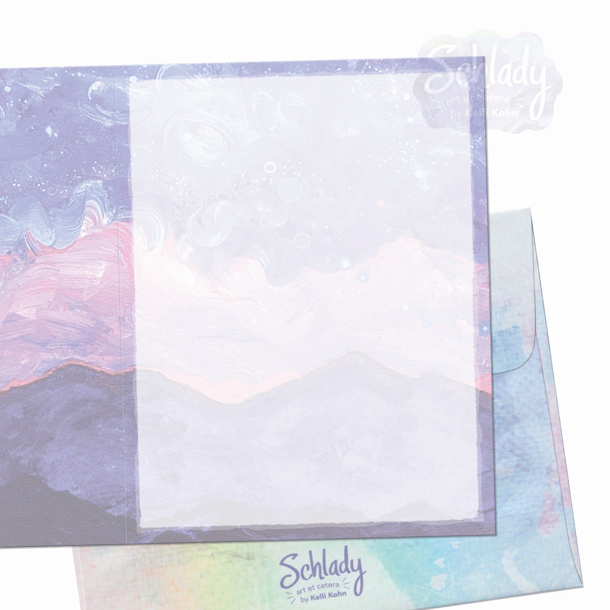 Bits of the Sky 3 - Blank Mountain Card