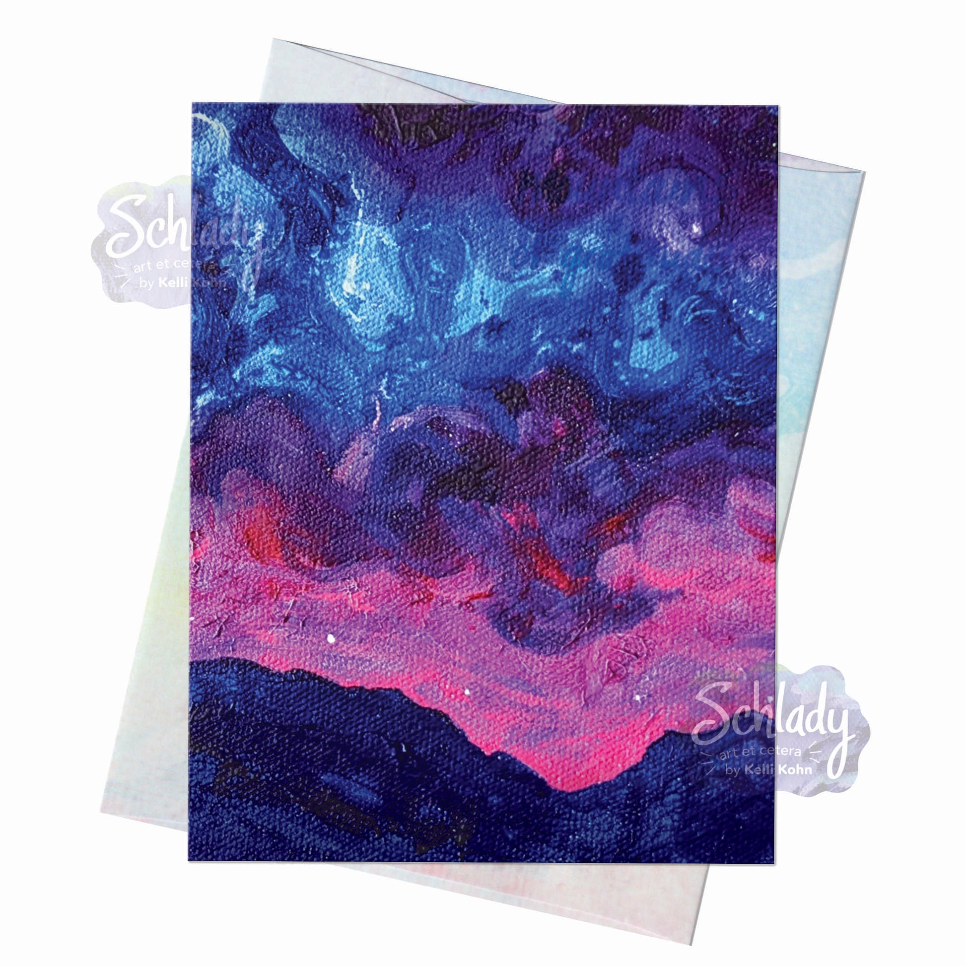 Bits of the Sky - Blank Mountain Card