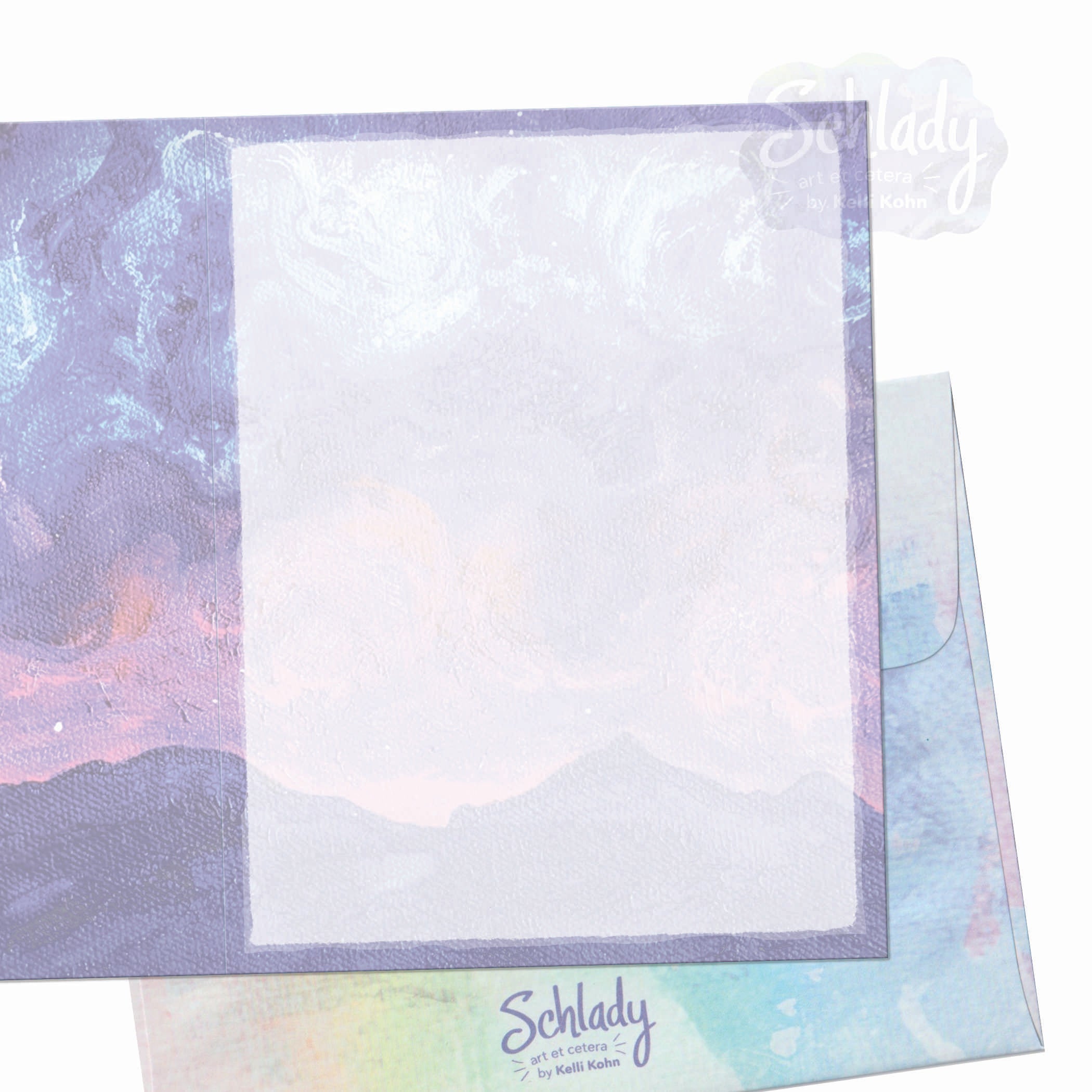 Bits of the Sky - Blank Mountain Card