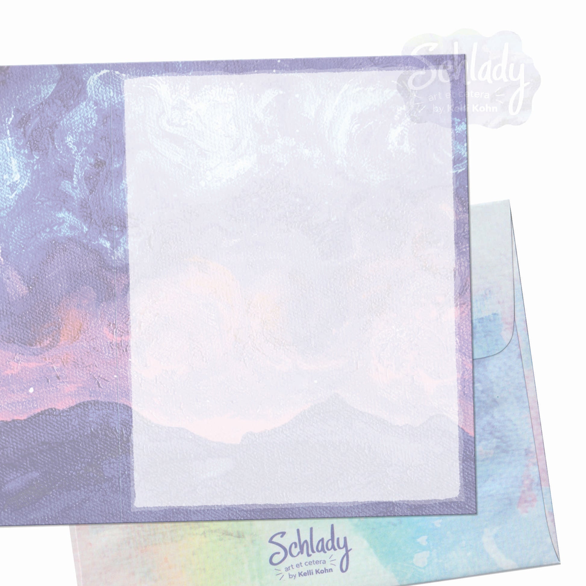 Bits of the Sky - Blank Mountain Card