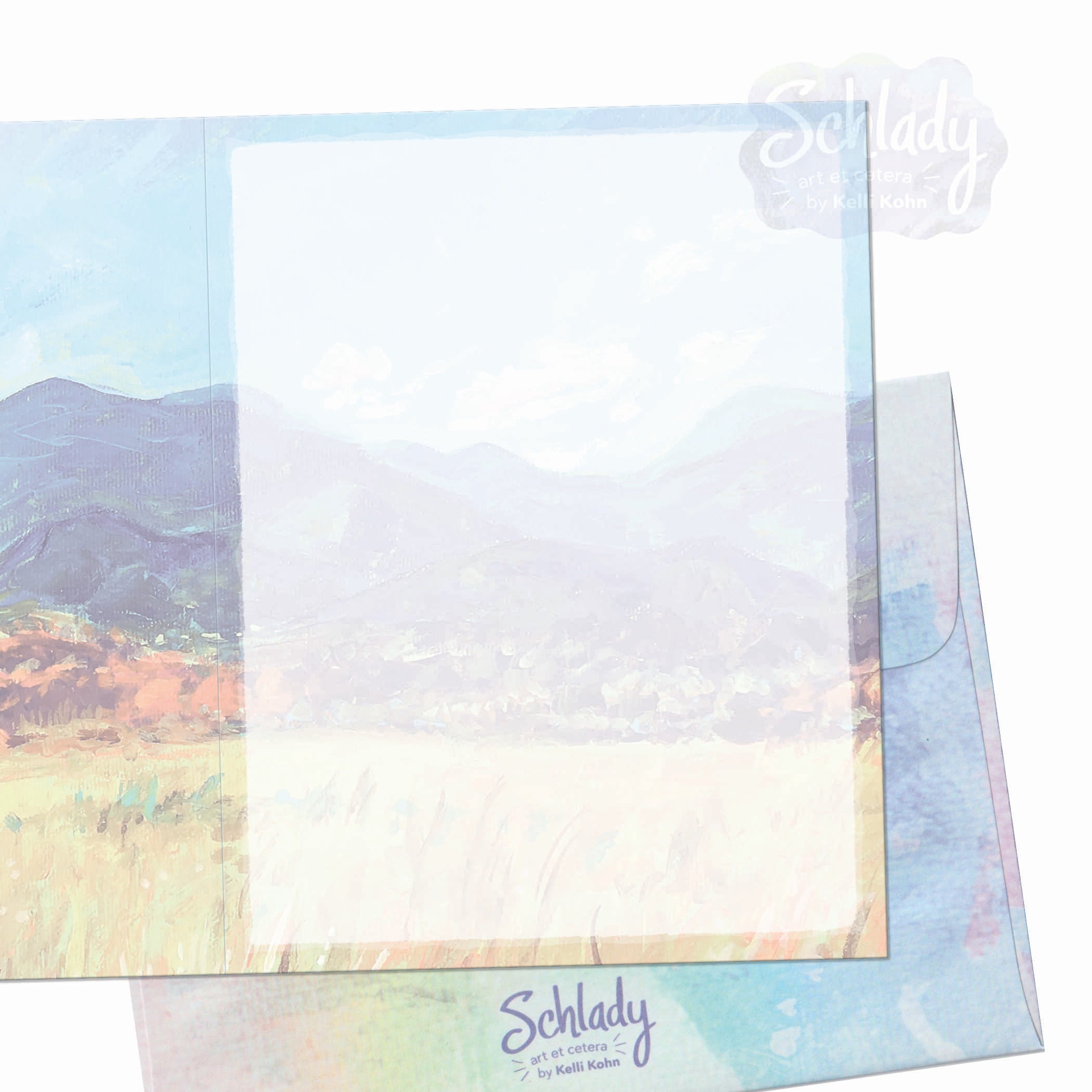 Open Space Reflection - Blank Mountain Card