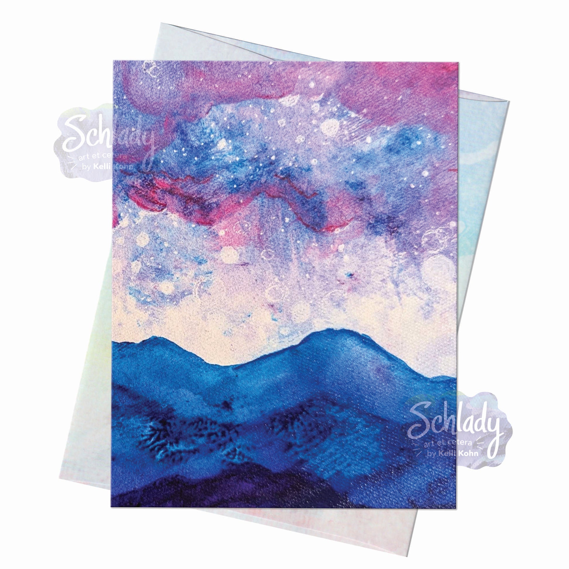 Bits of the Sky 2 - Blank Mountain Card