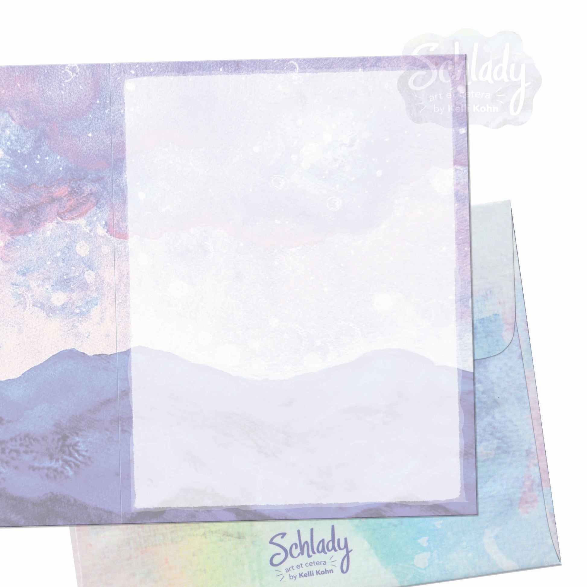 Bits of the Sky 2 - Blank Mountain Card