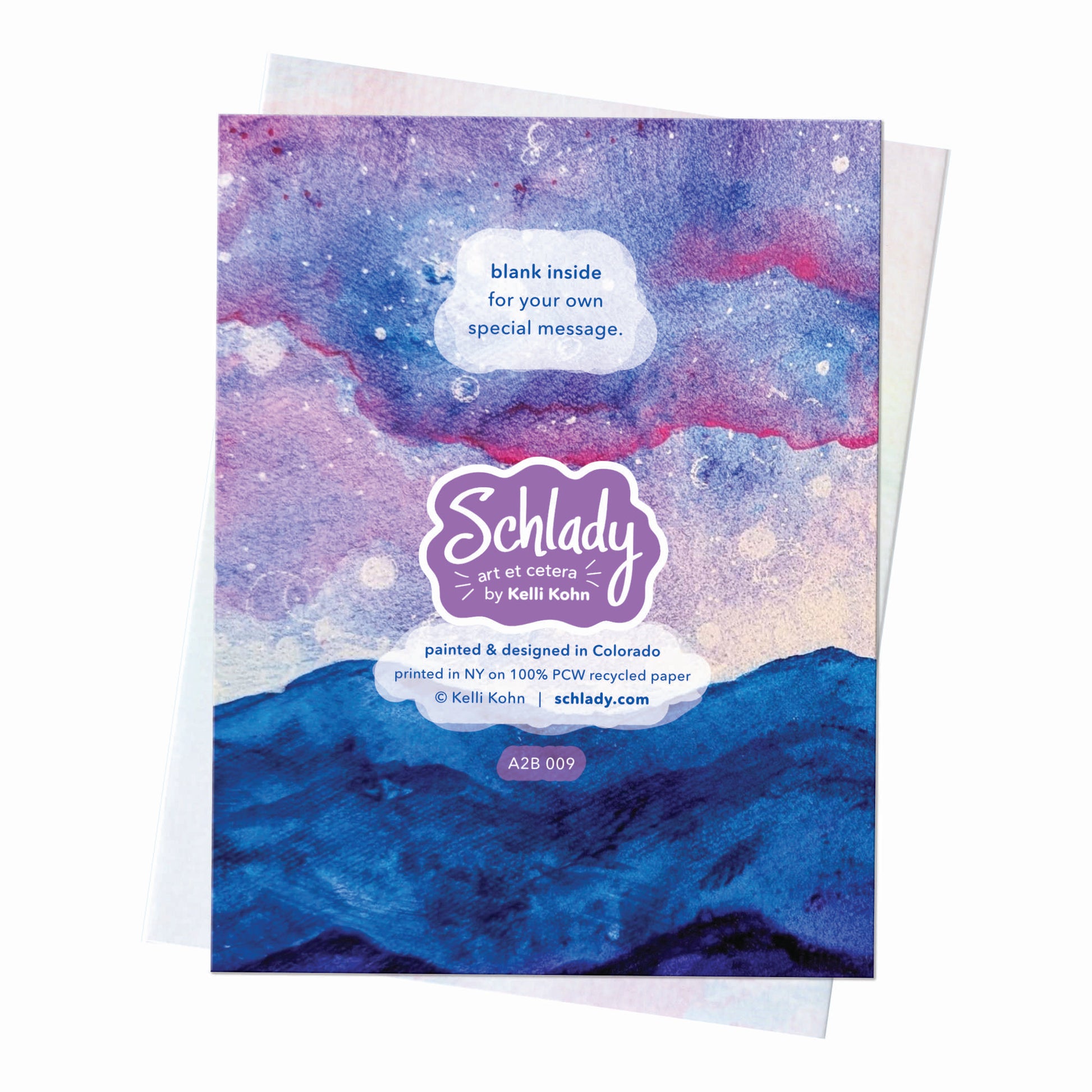 Bits of the Sky 2 - Blank Mountain Card