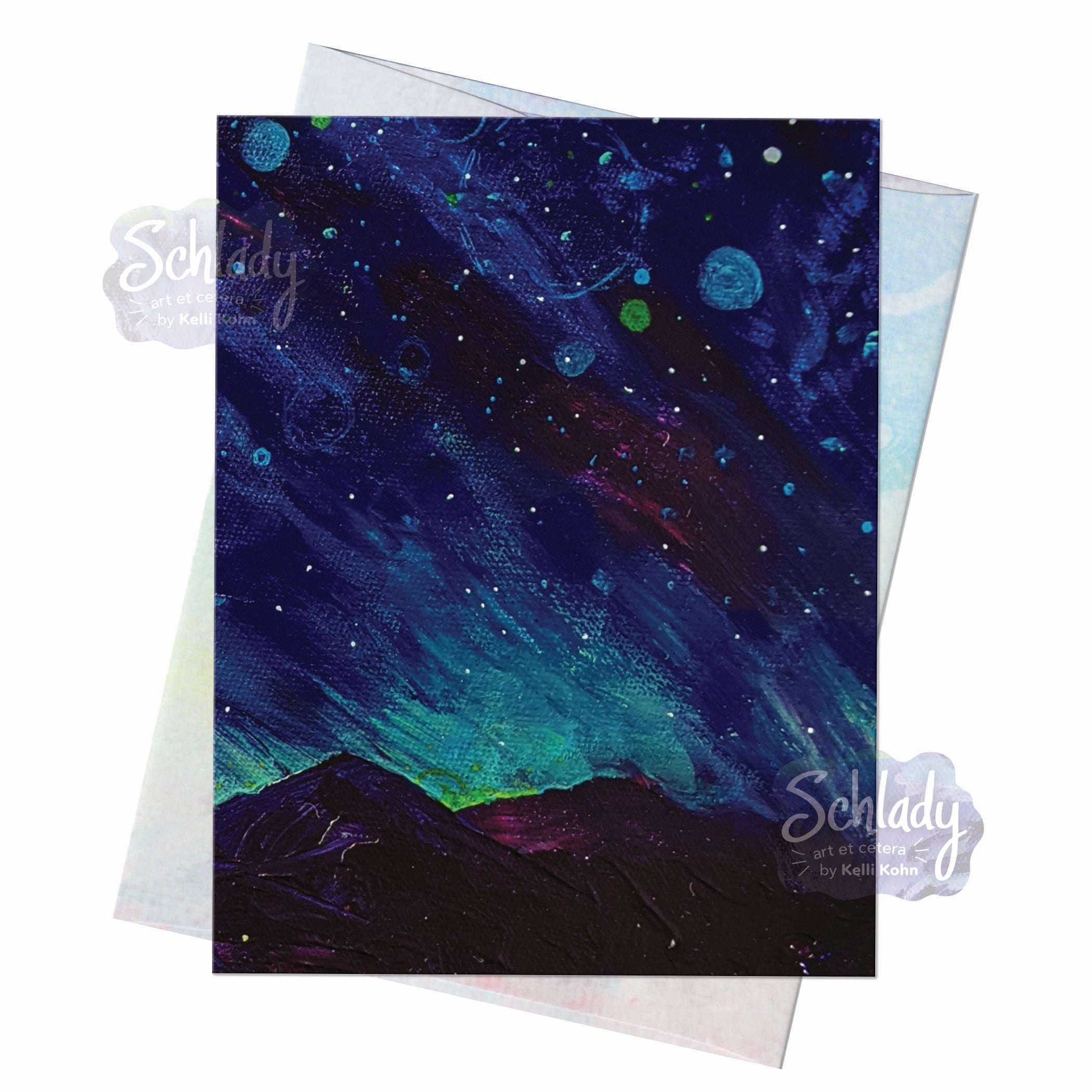 Waiting For The Meteors - Blank Mountain Card