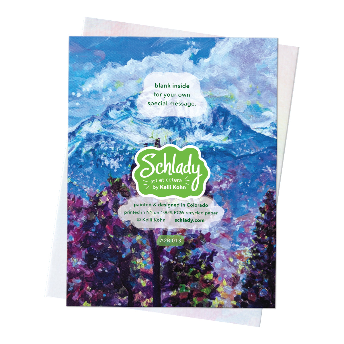 Fresh Mountain Air - Blank Mountain Card