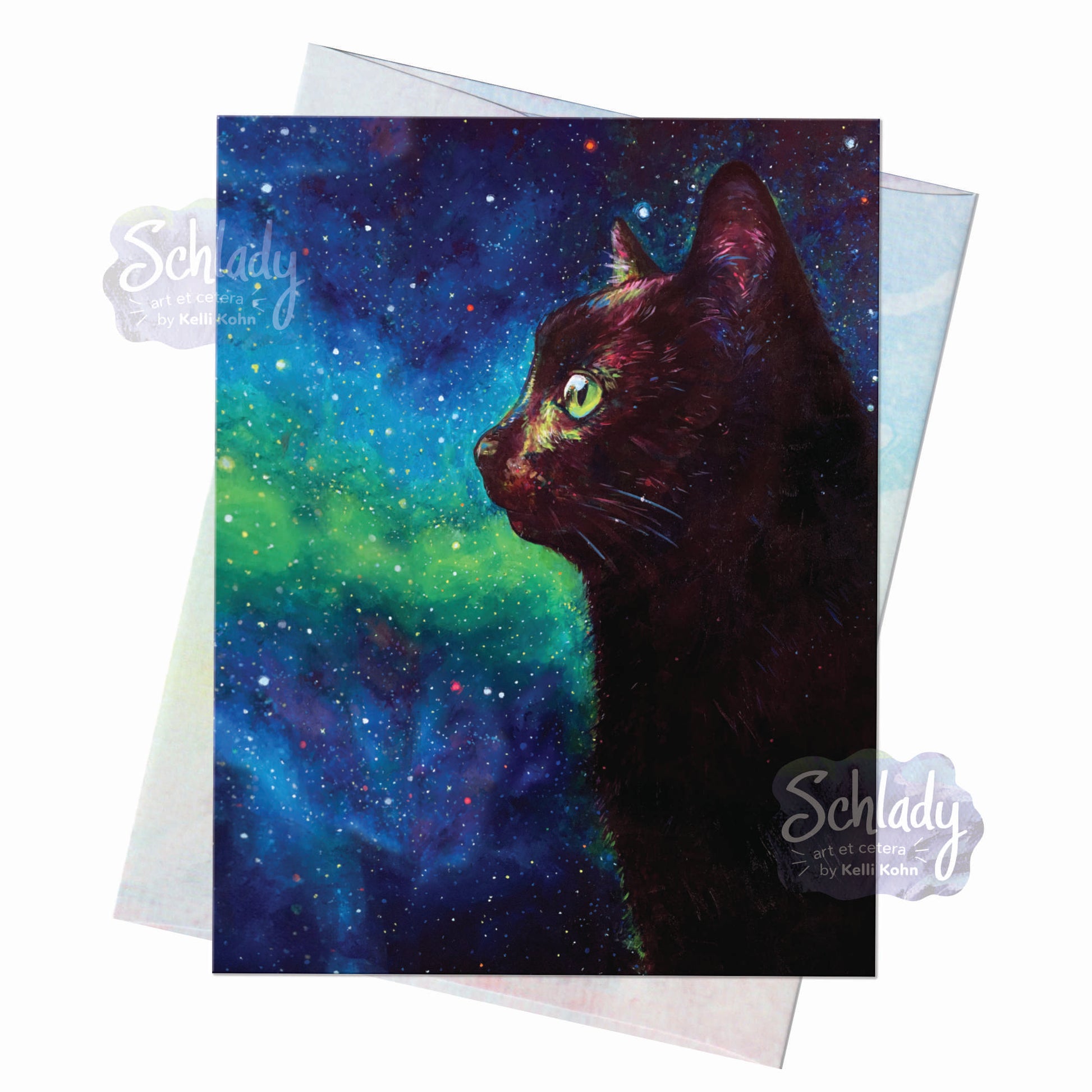 Galaxy Cat II - Blank Cat Card