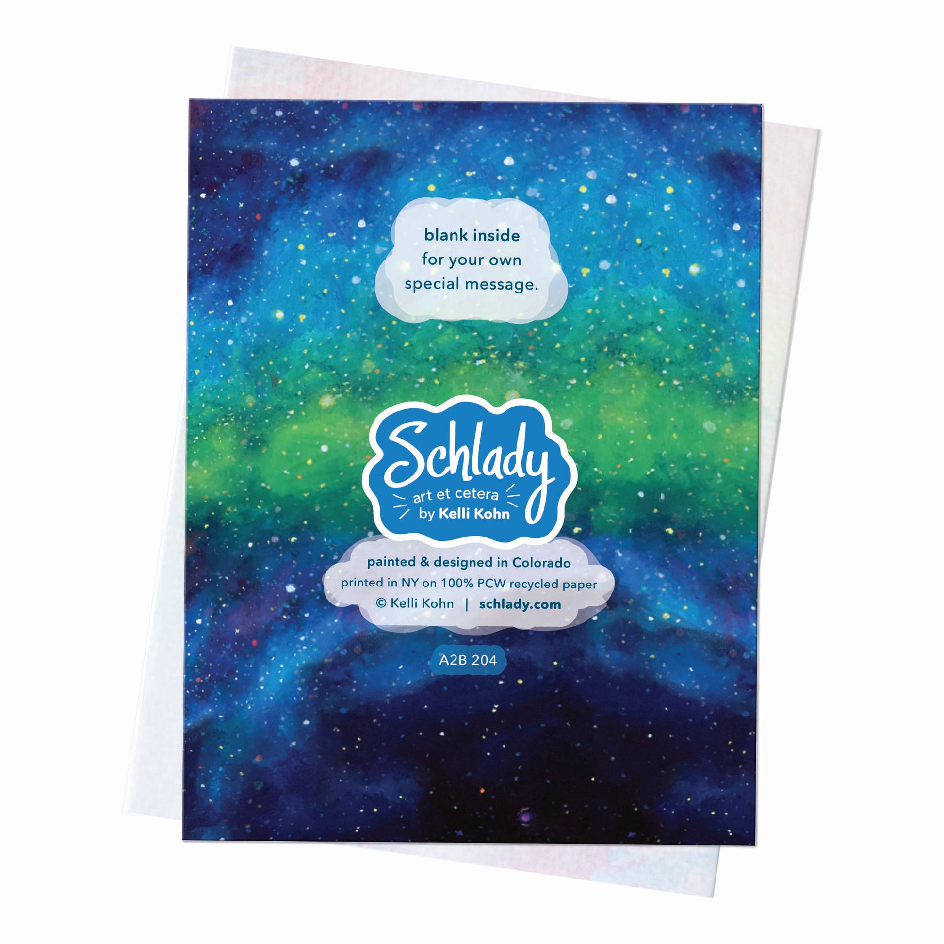 Galaxy Cat II - Blank Cat Card