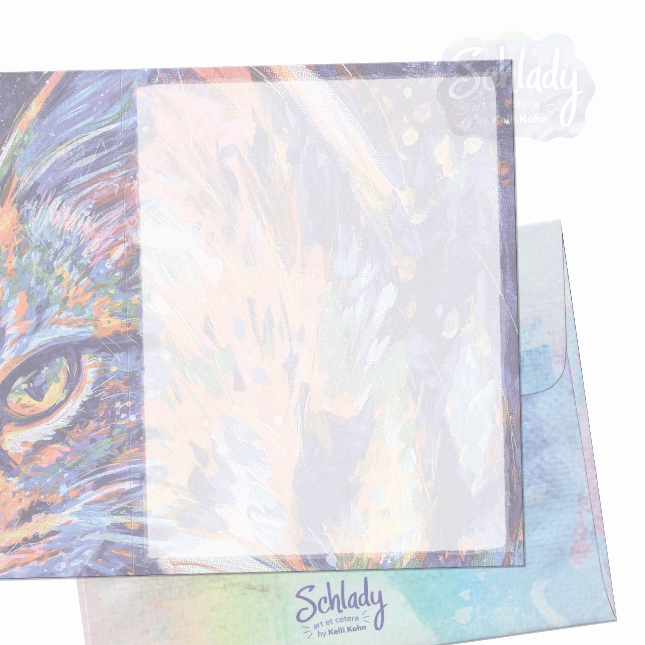 Galaxy Cat Sprinkles - Blank Cat Card