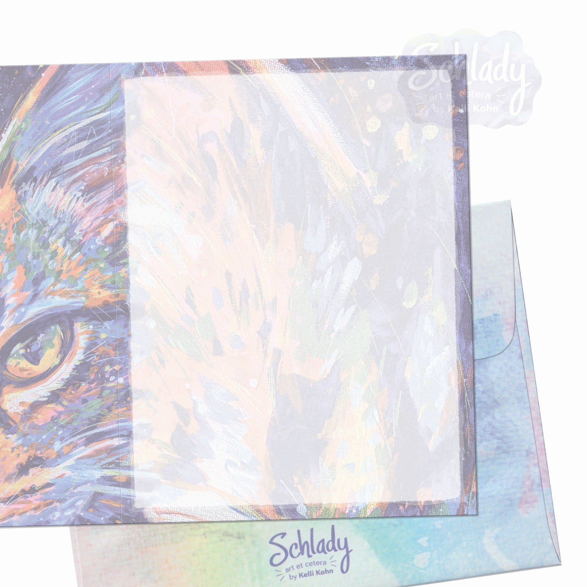 Galaxy Cat Sprinkles - Blank Cat Card
