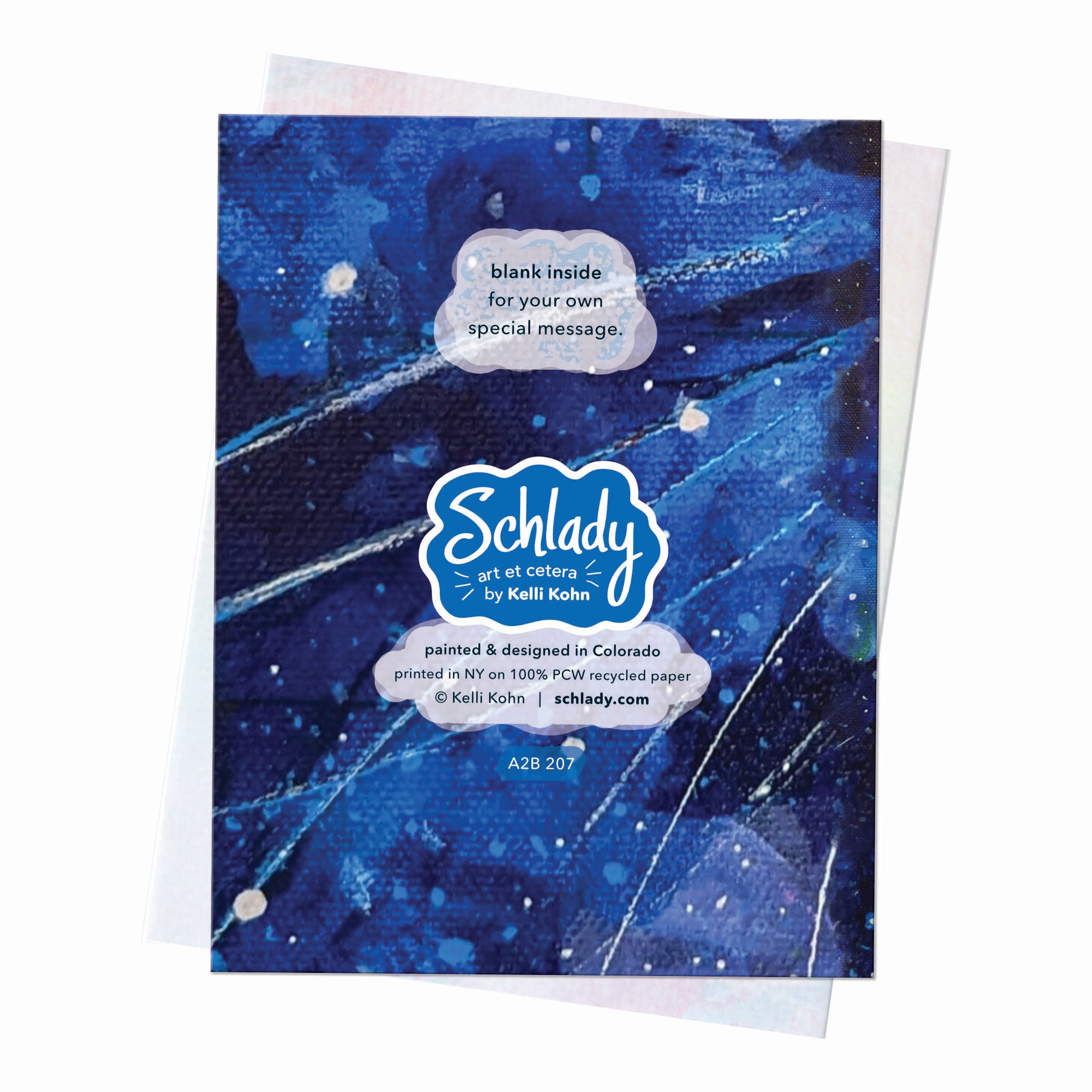 Galaxy Cloud - Blank Cat Card