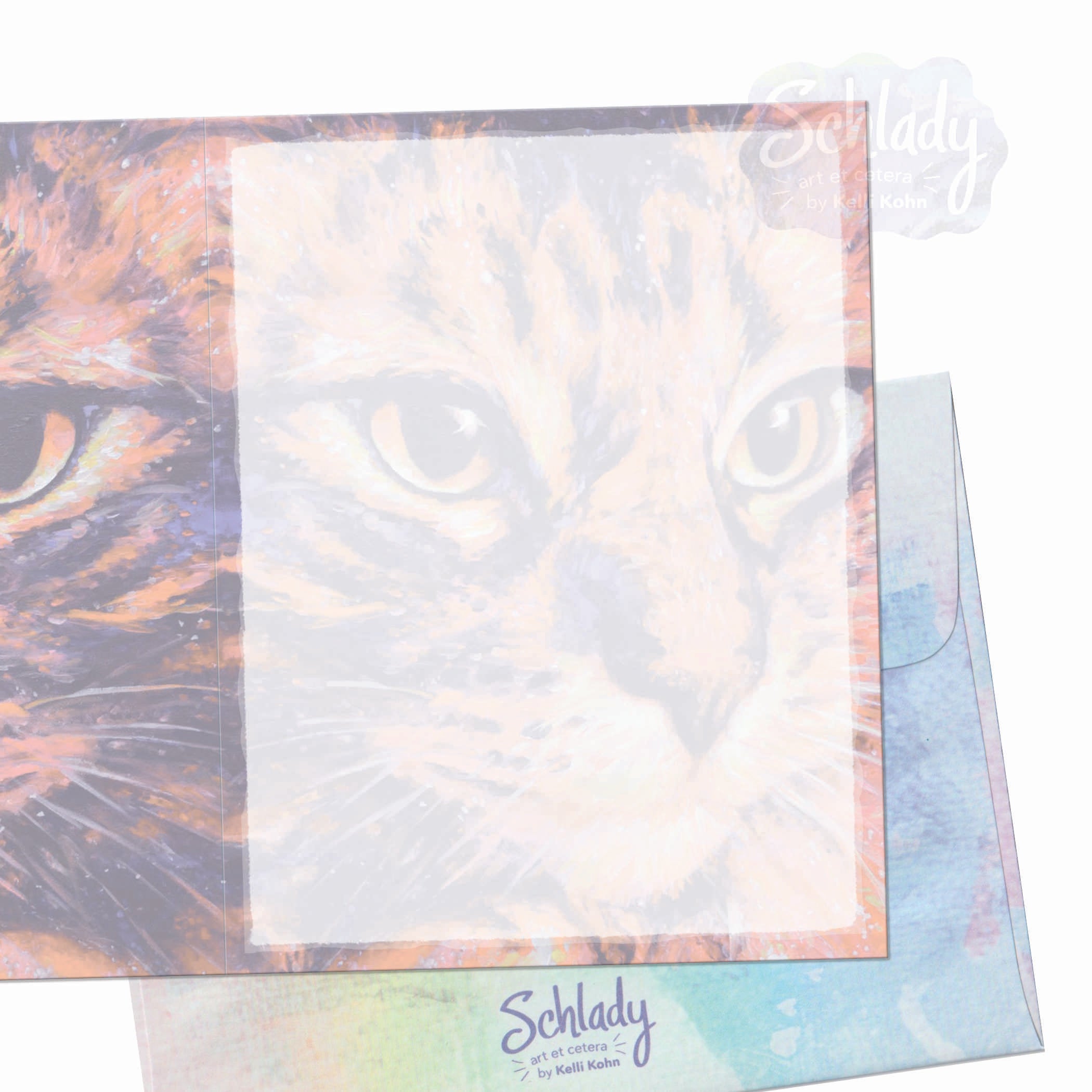 Galaxy Cat - Blank Cat Card