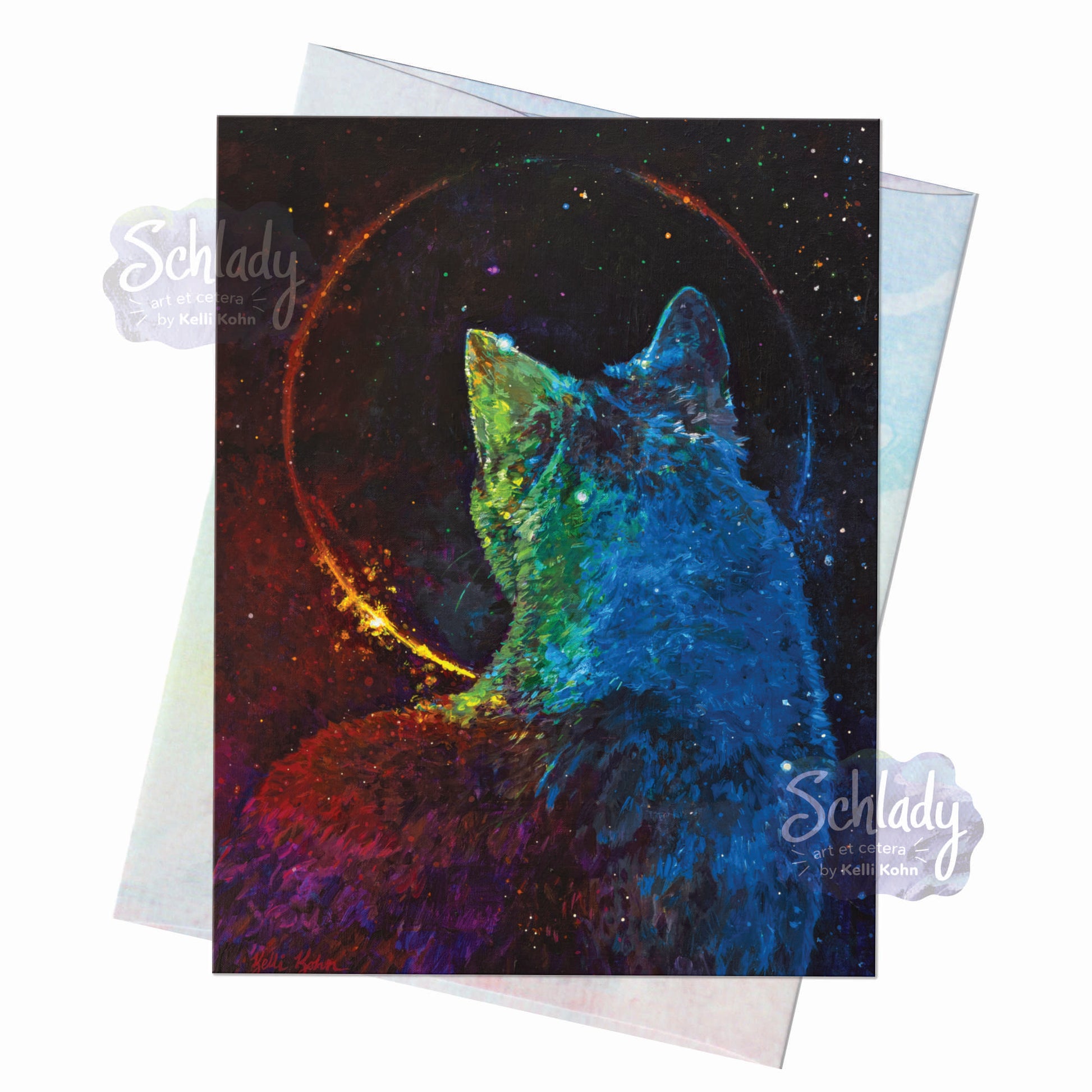 Look Beyond The Orbit - Blank Cat Card