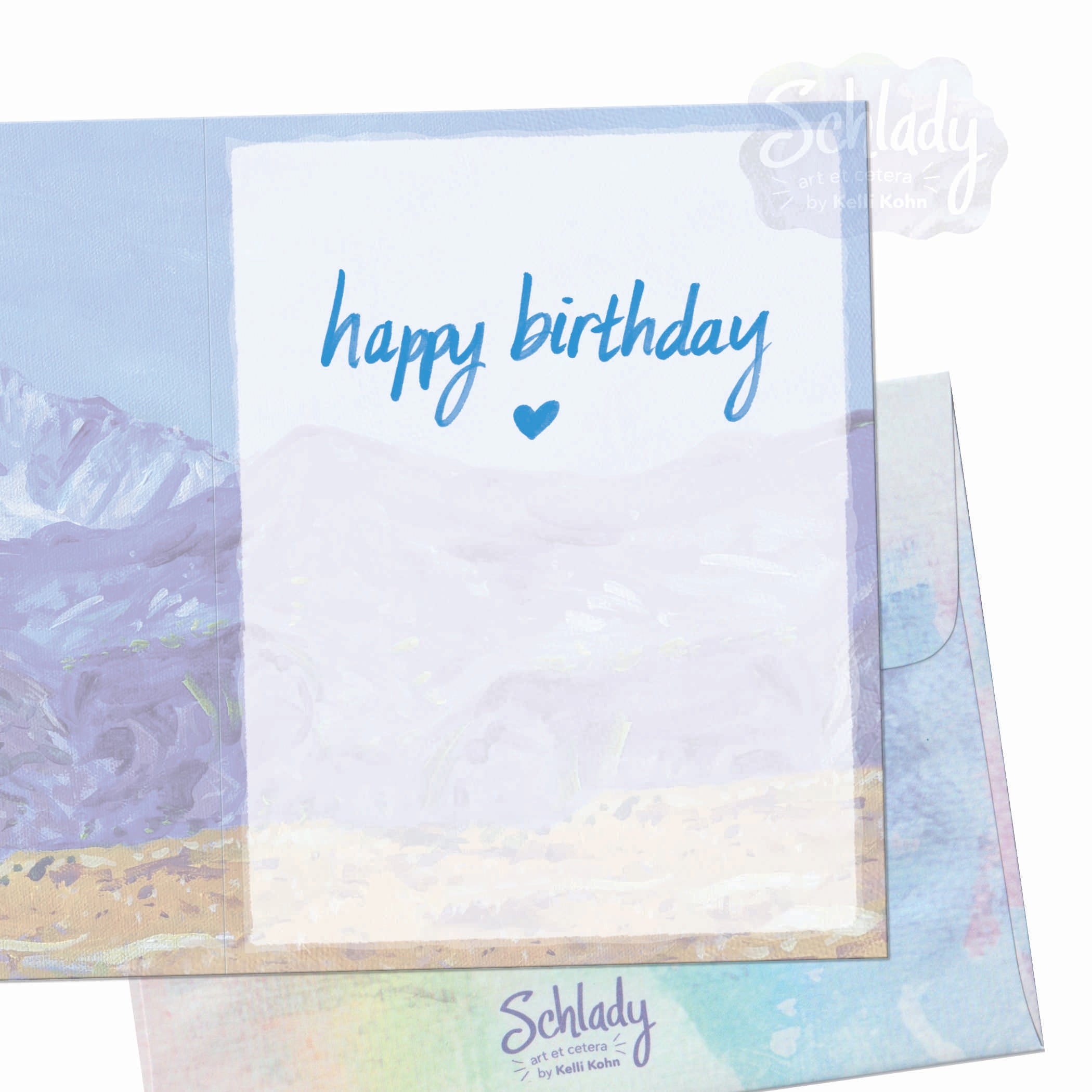 It's Your Day - Mountain Birthday Card
