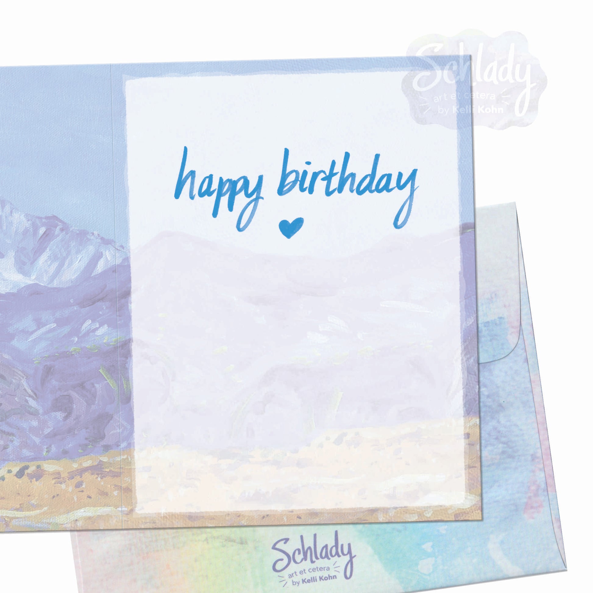 It's Your Day - Mountain Birthday Card