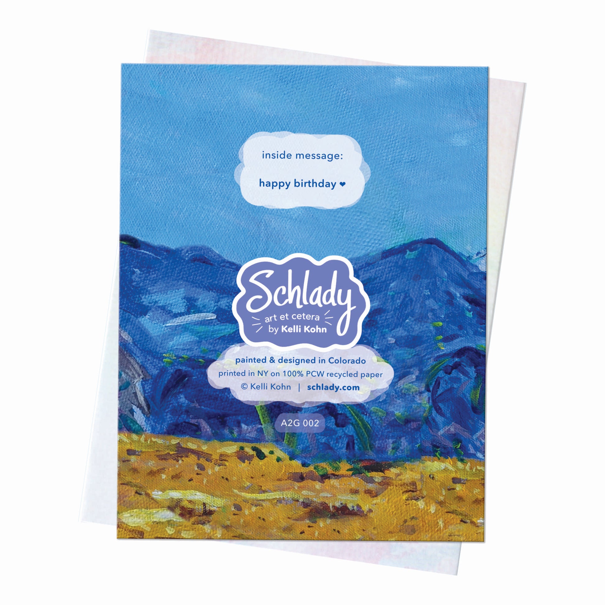 It's Your Day - Mountain Birthday Card
