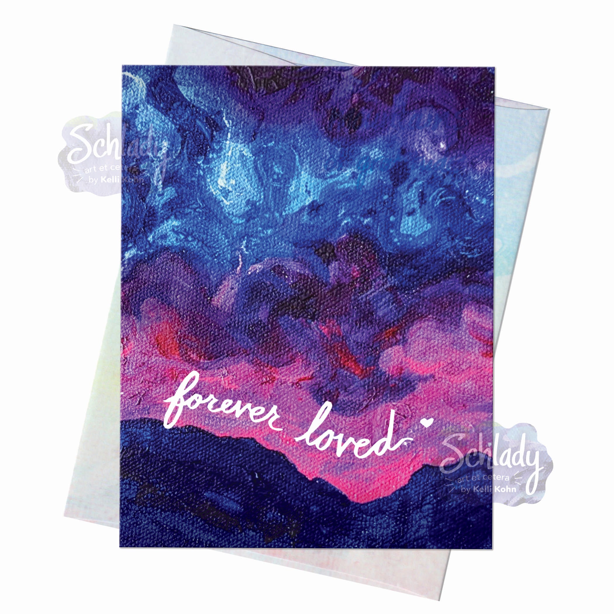 Forever Loved - Mountain Sympathy Card