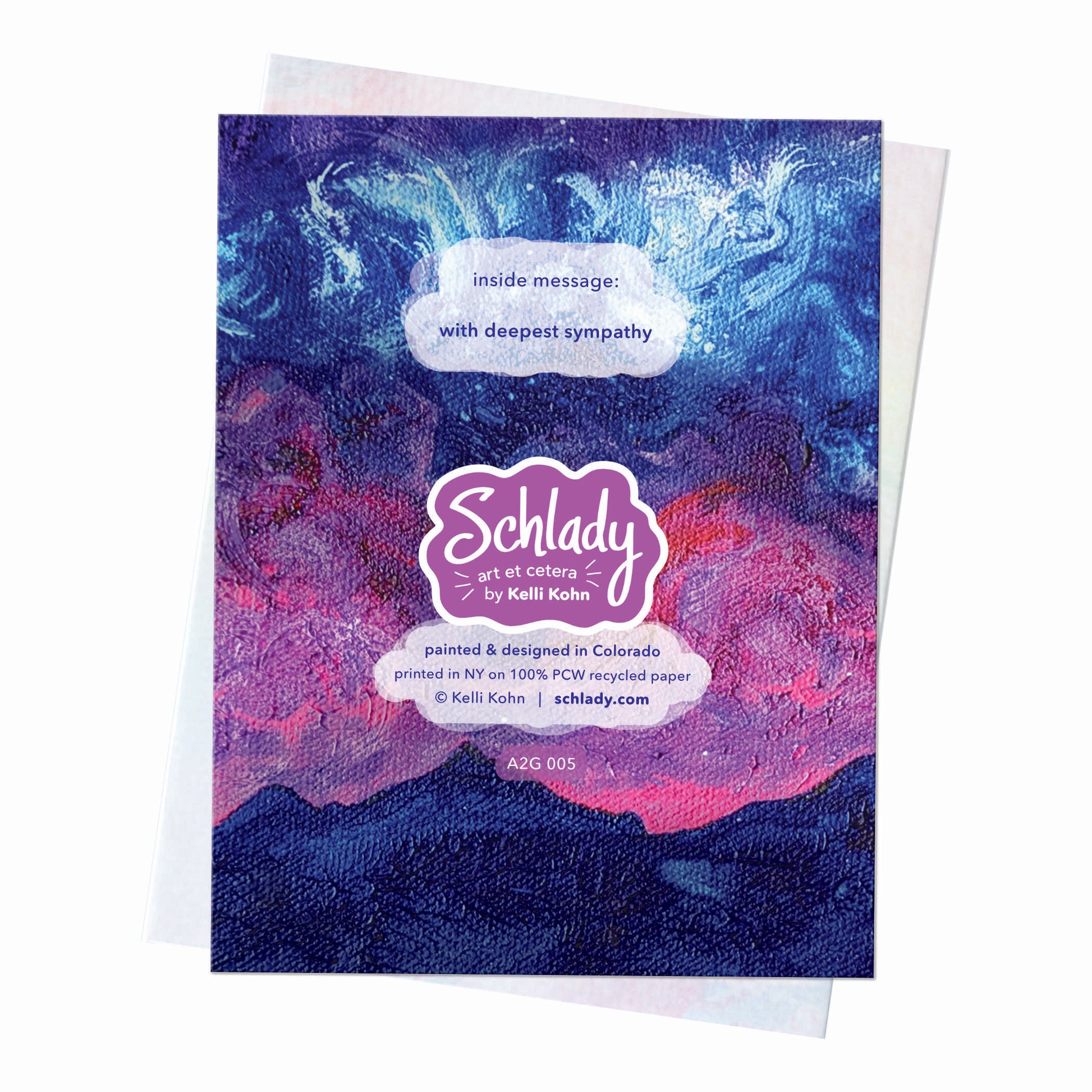 Forever Loved - Mountain Sympathy Card