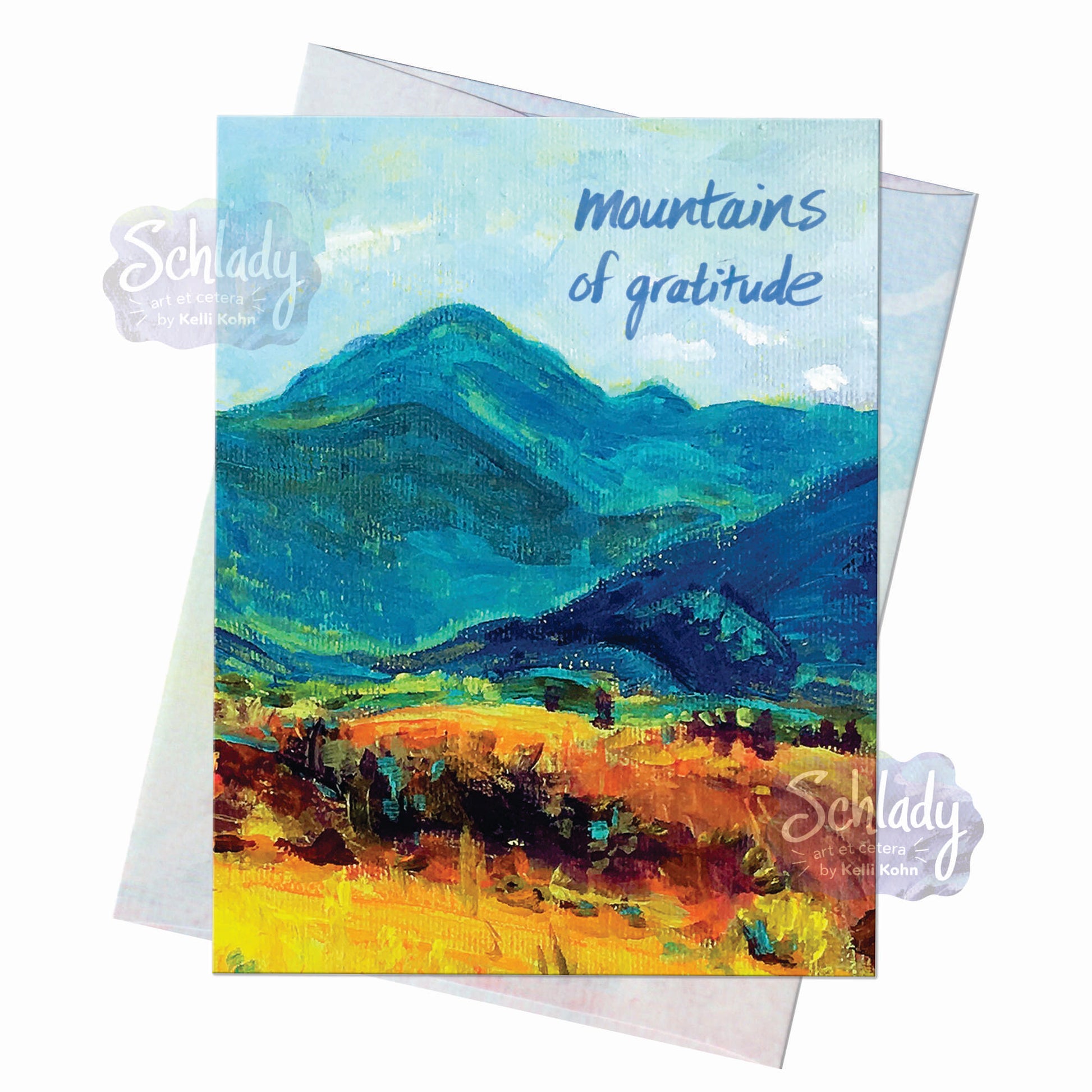 Mountains of Gratitude - Thank You Card
