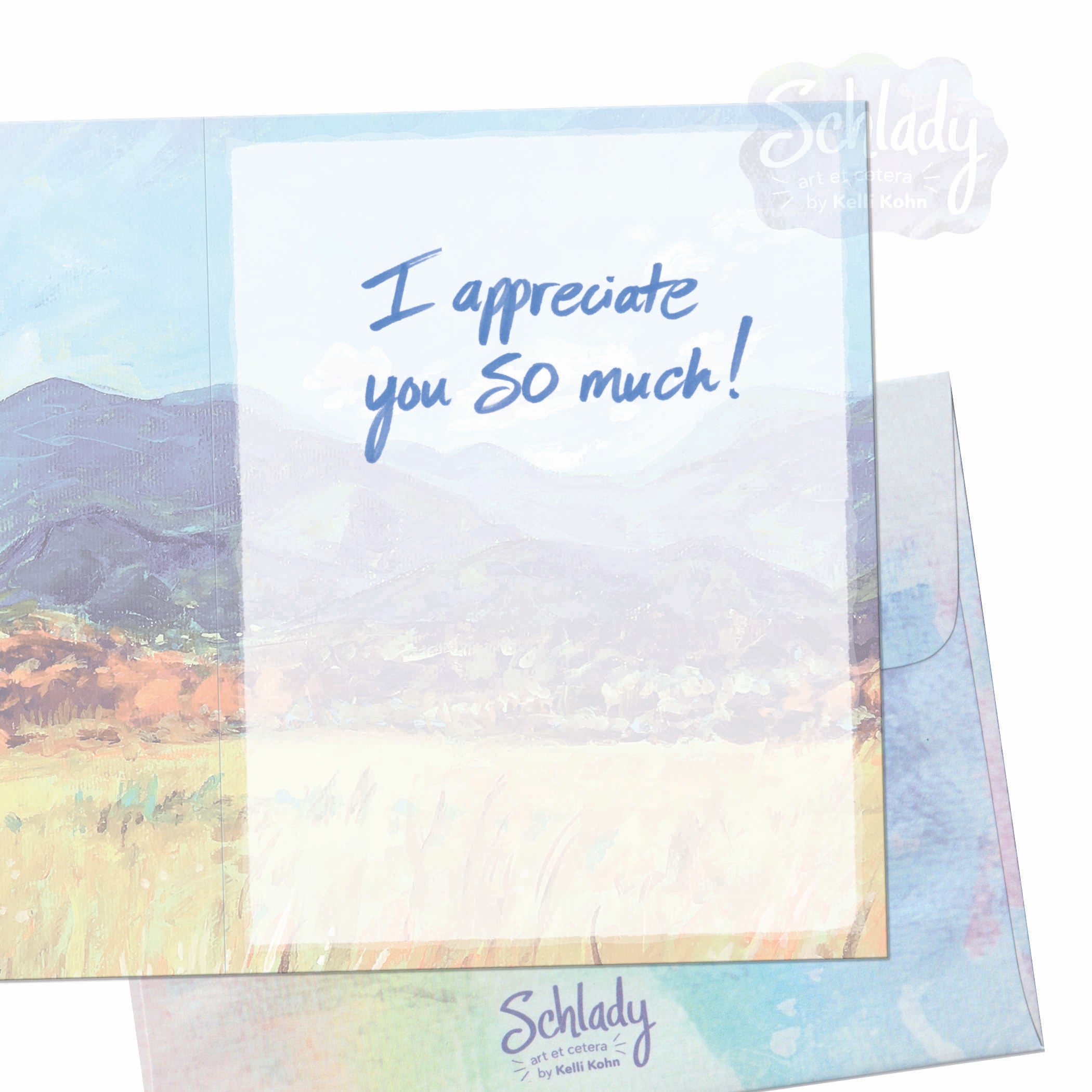 Mountains of Gratitude - Thank You Card