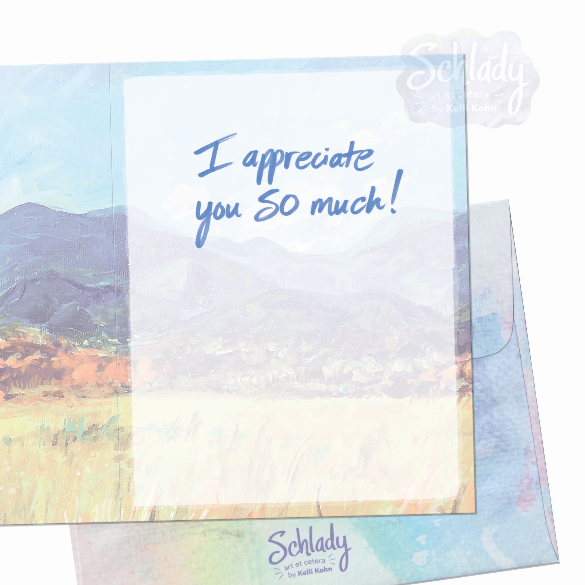 Mountains of Gratitude - Thank You Card