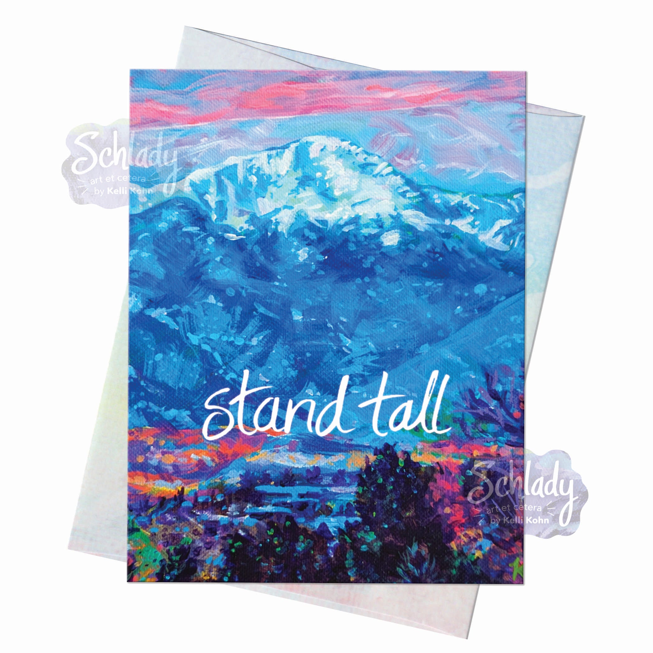 Stand Tall - Mountain Encouragement Card