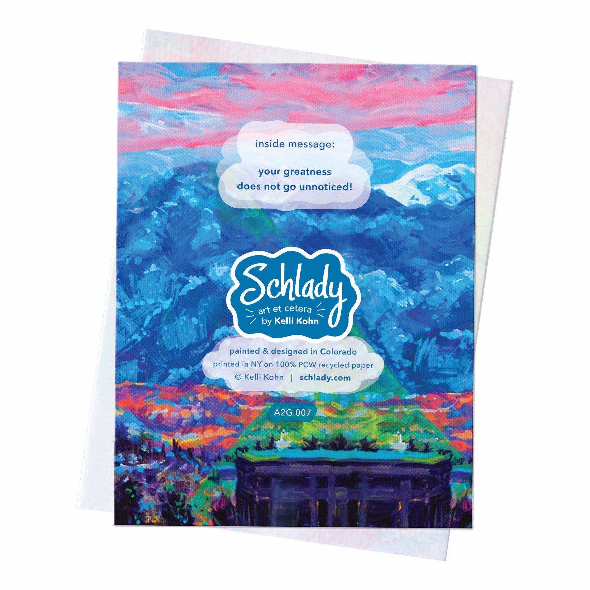 Stand Tall - Mountain Encouragement Card